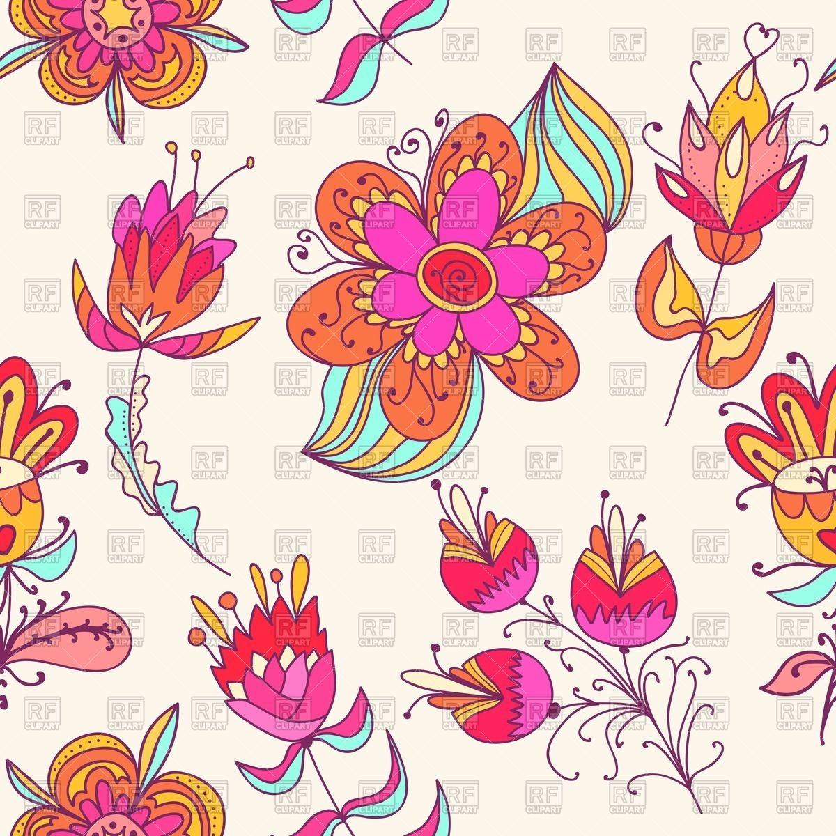 Cartoon Flower Wallpaper, Picture