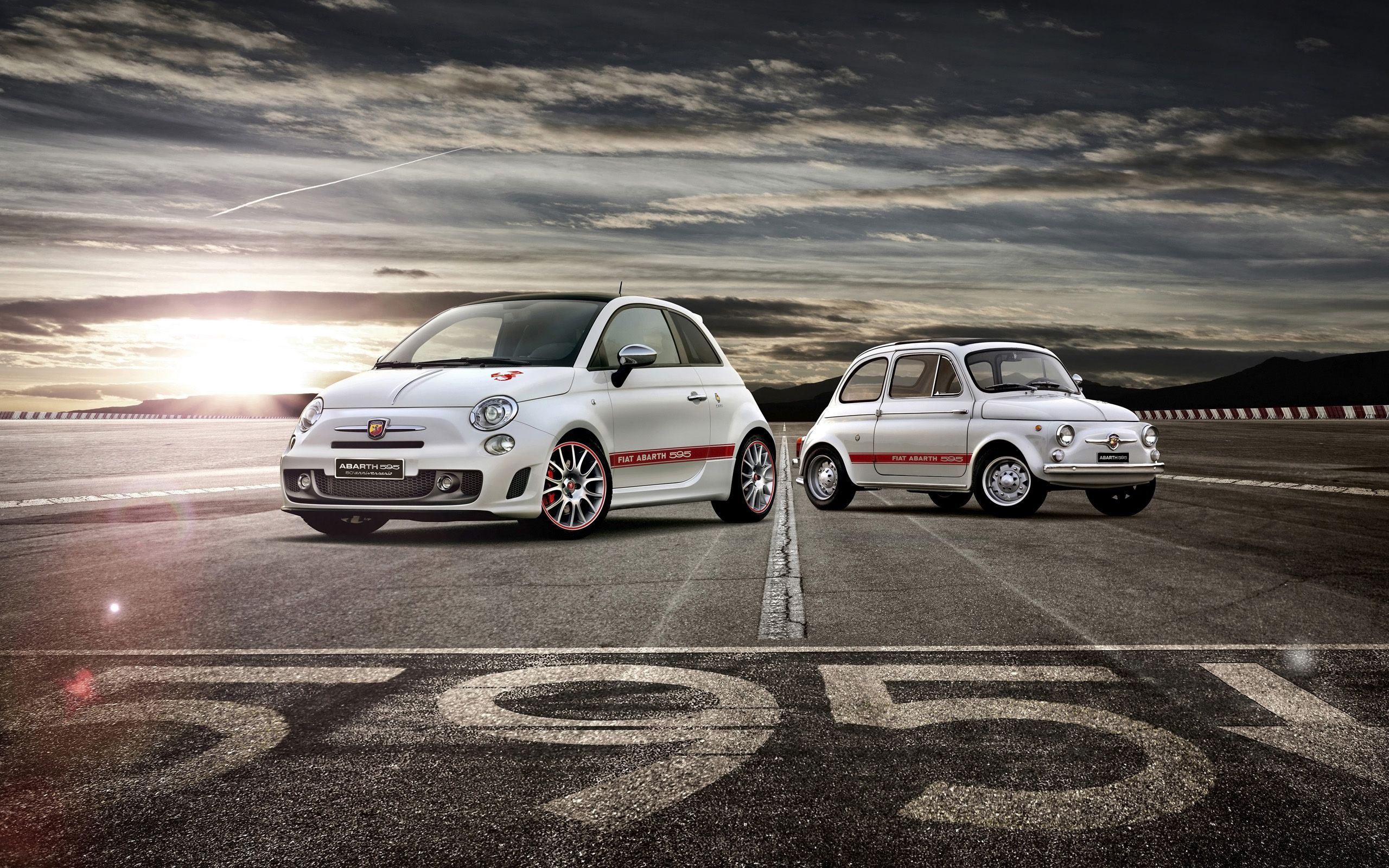 Fiat Abarth 595 50th Anniversary Wallpaper. HD Car Wallpaper