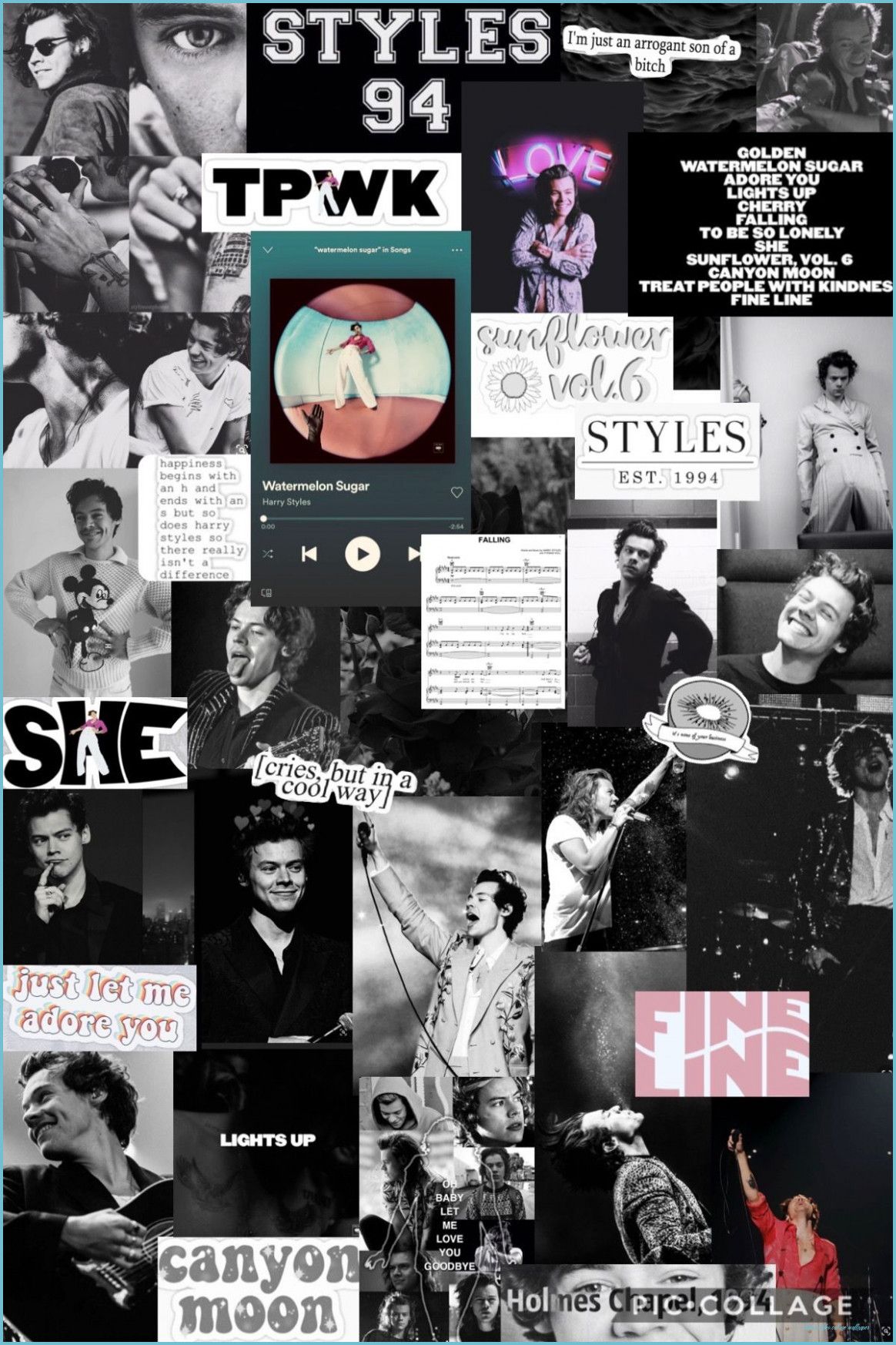my husband, harry styles collage wallpaper