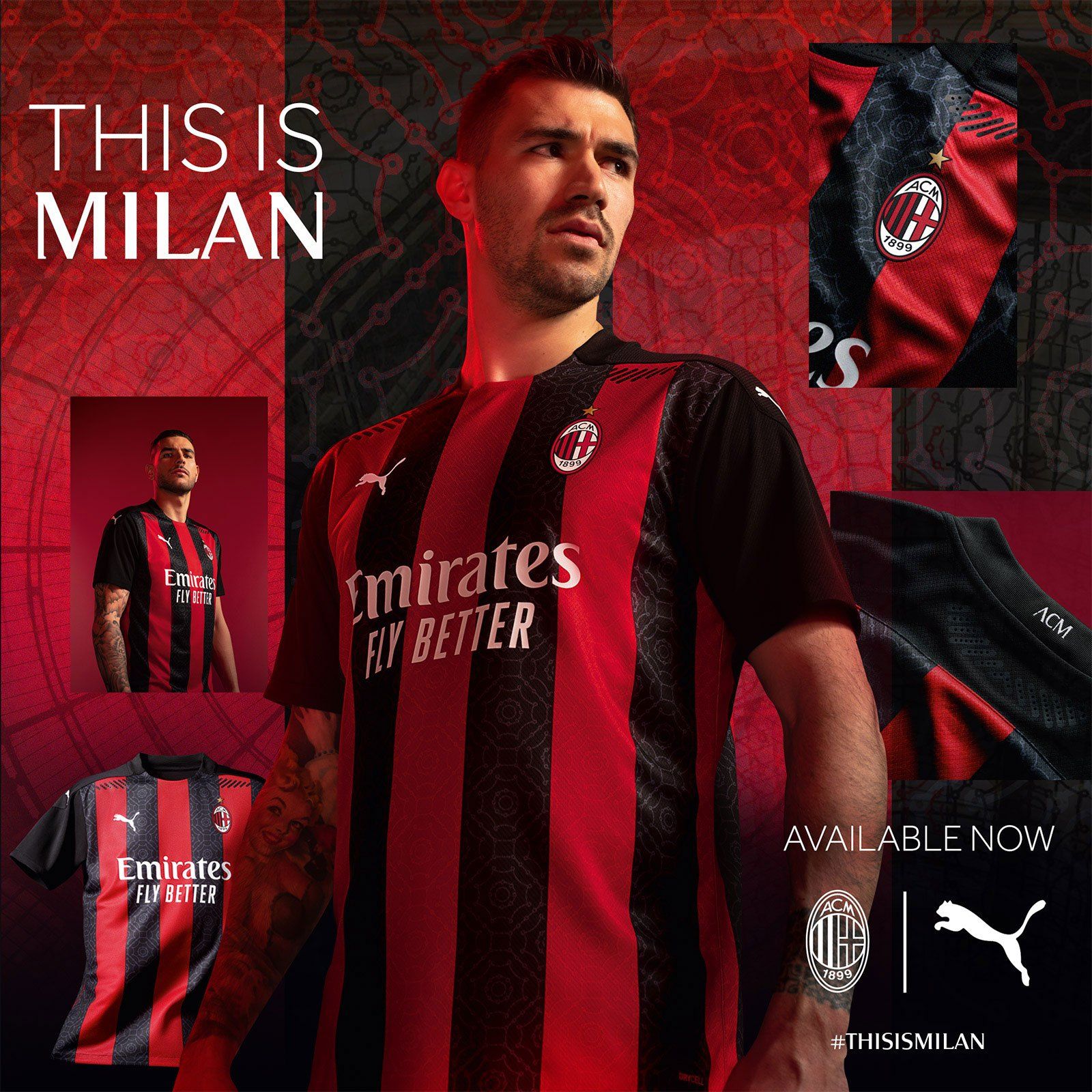 Picture: Milan Unveil 2020 21 Home Kit. Rossoneri Blog Milan News