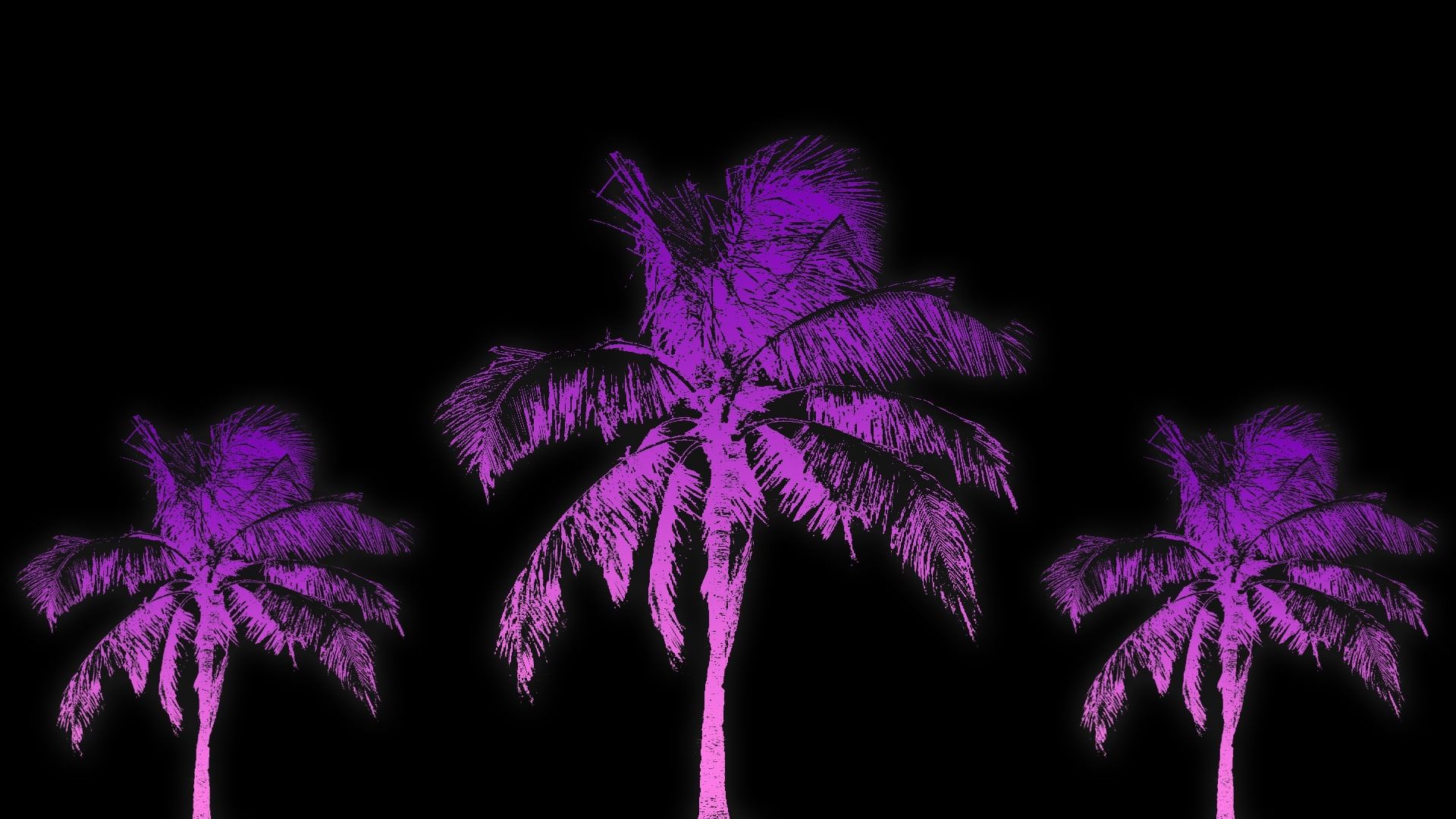 Palm Tree, Pink, Purple, Abstract Wallpapers.