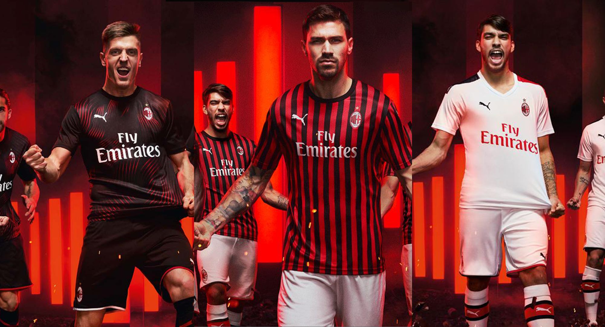 AC Milan Home, Away & 3rd Kits 2019 20