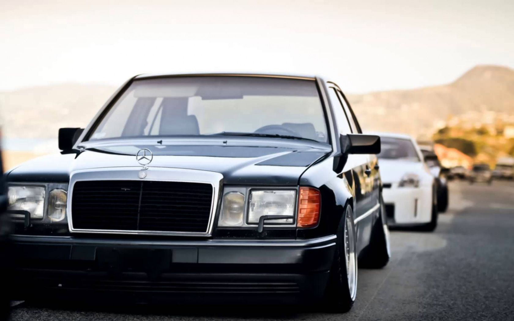 Download Wallpaper Mercedes Benz, Stance, W Section Mercedes In Resolution 1680x1050