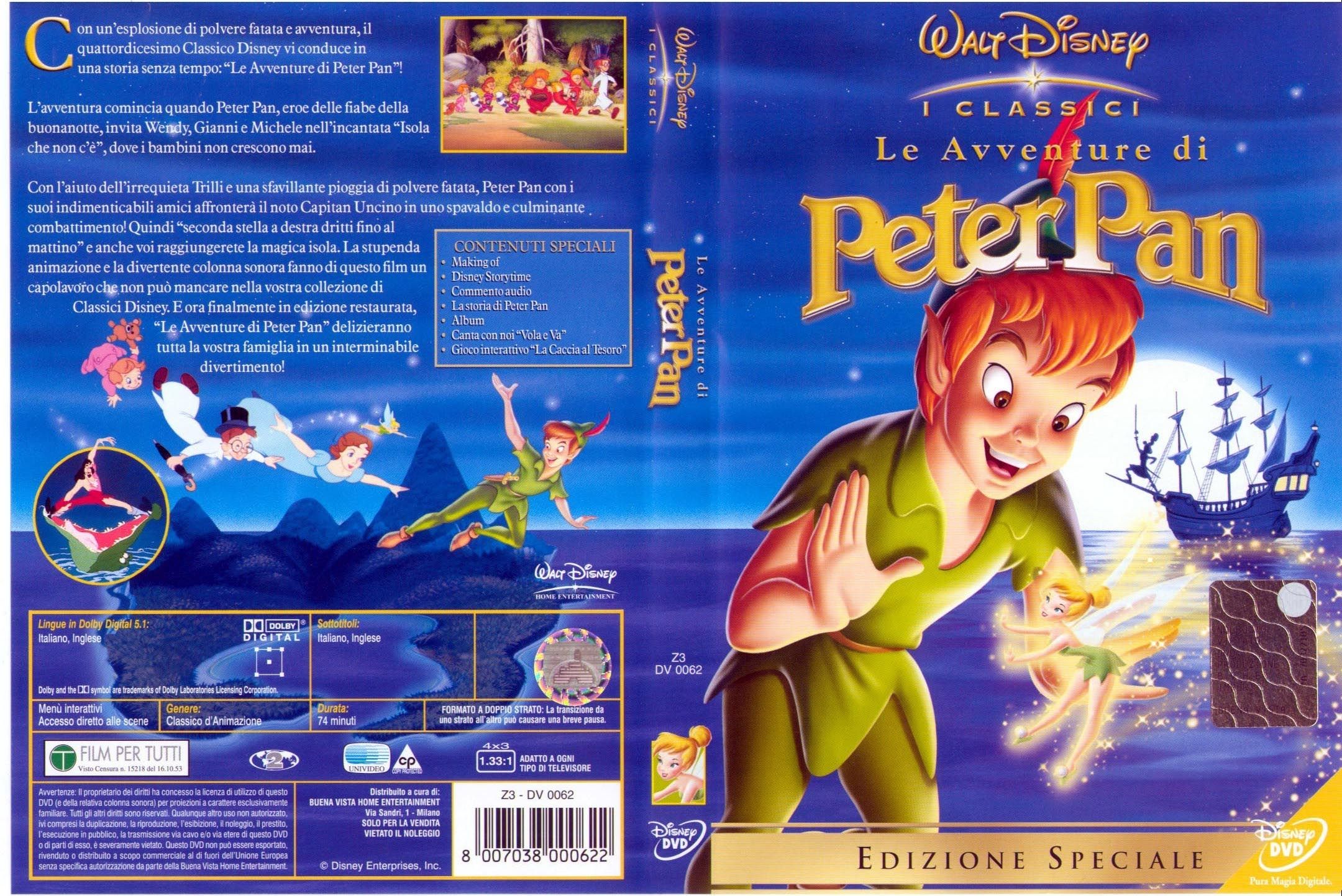 Cover DVD Peter Pan HD Background Image for Android