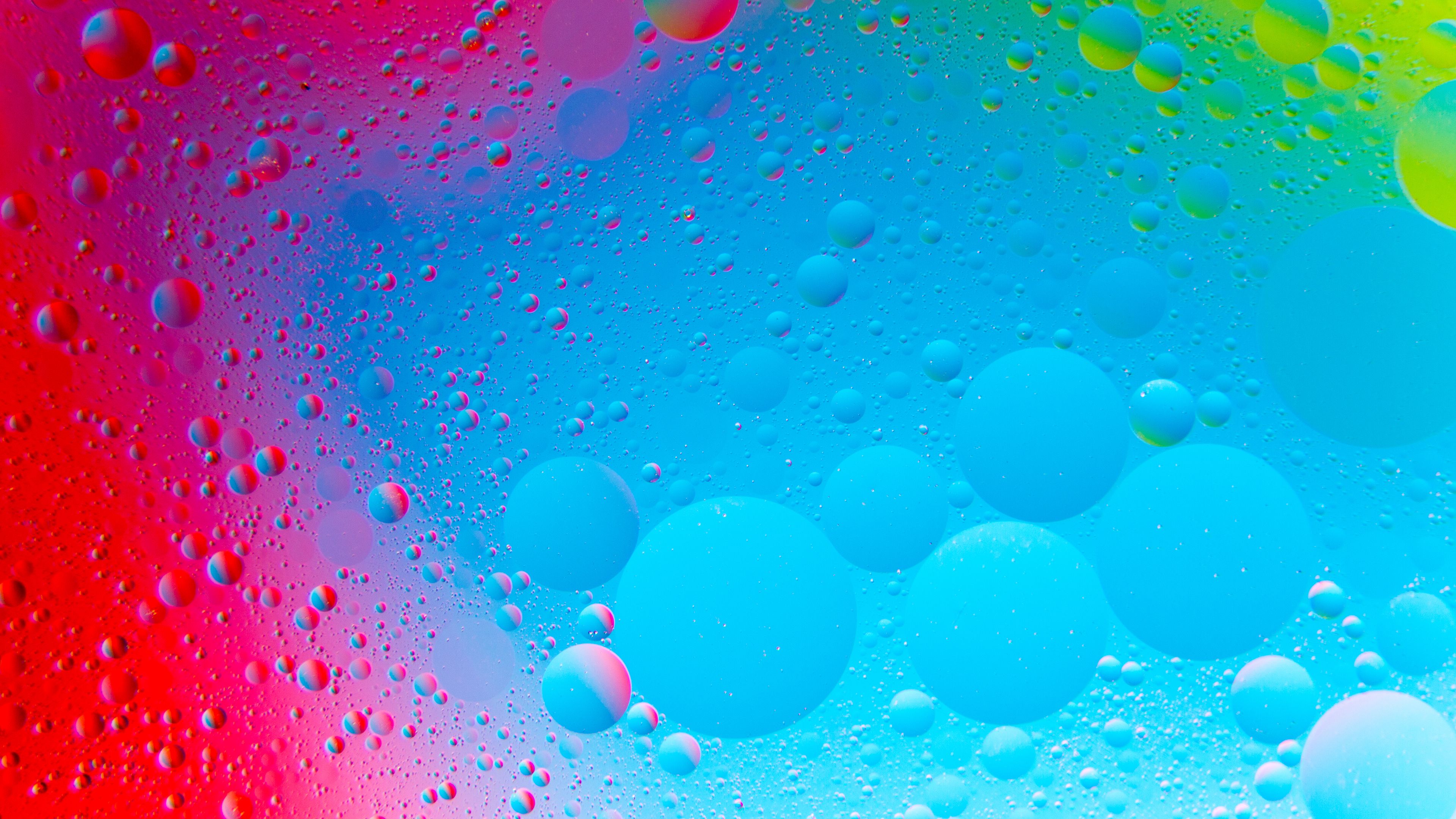 Vibrant Abstract Bubbles 4K Wallpaper