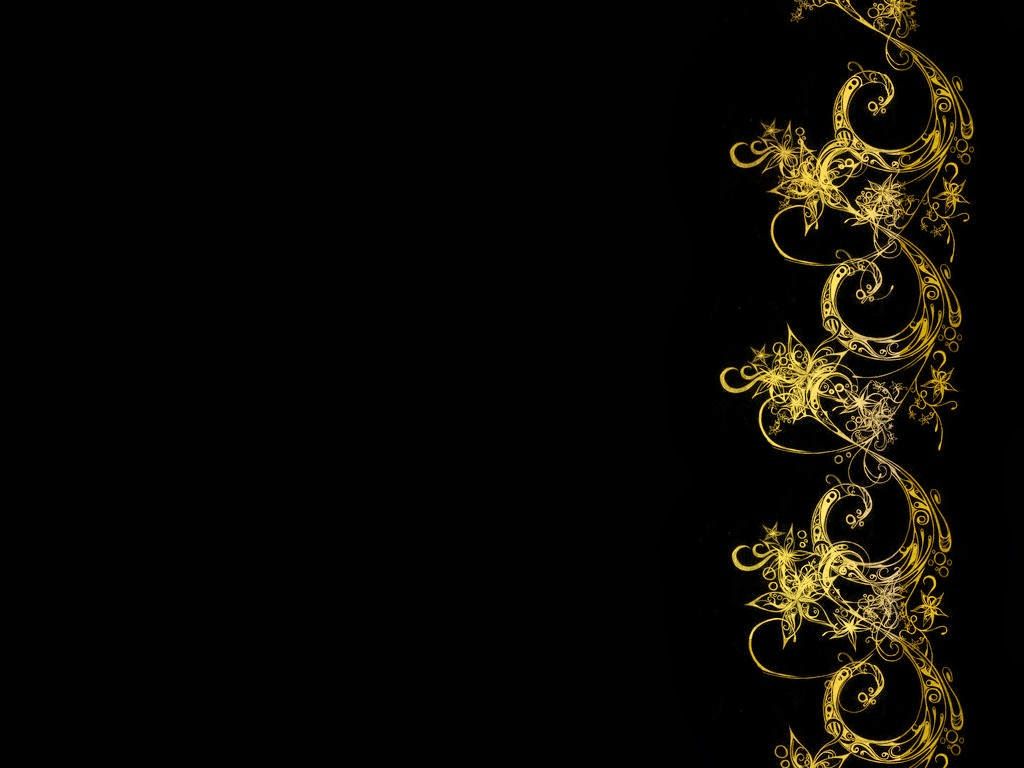Black and Gold HD Wallpaper