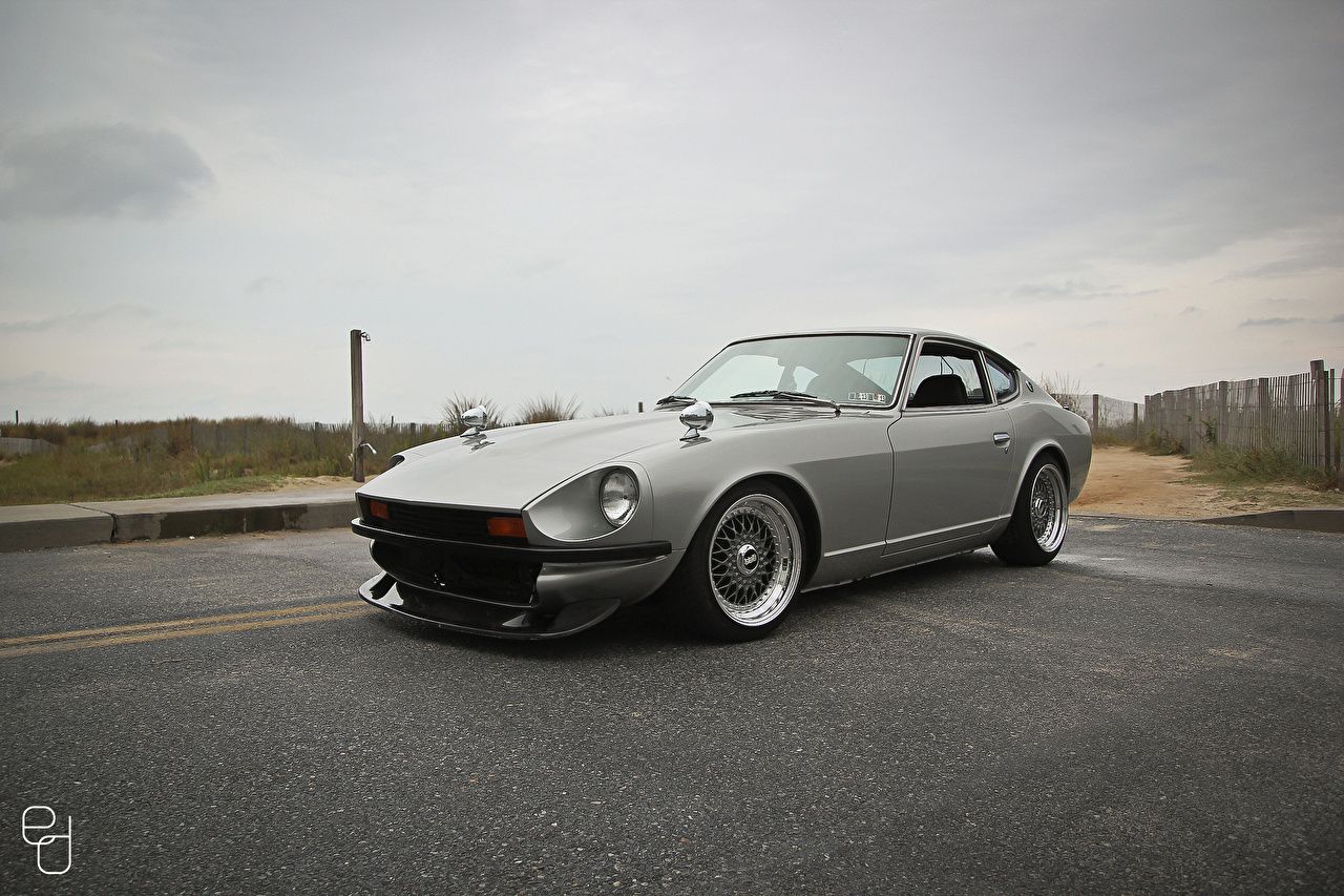Desktop Wallpaper Nissan Datsun 260z JDM fairlady Z bbs Grey