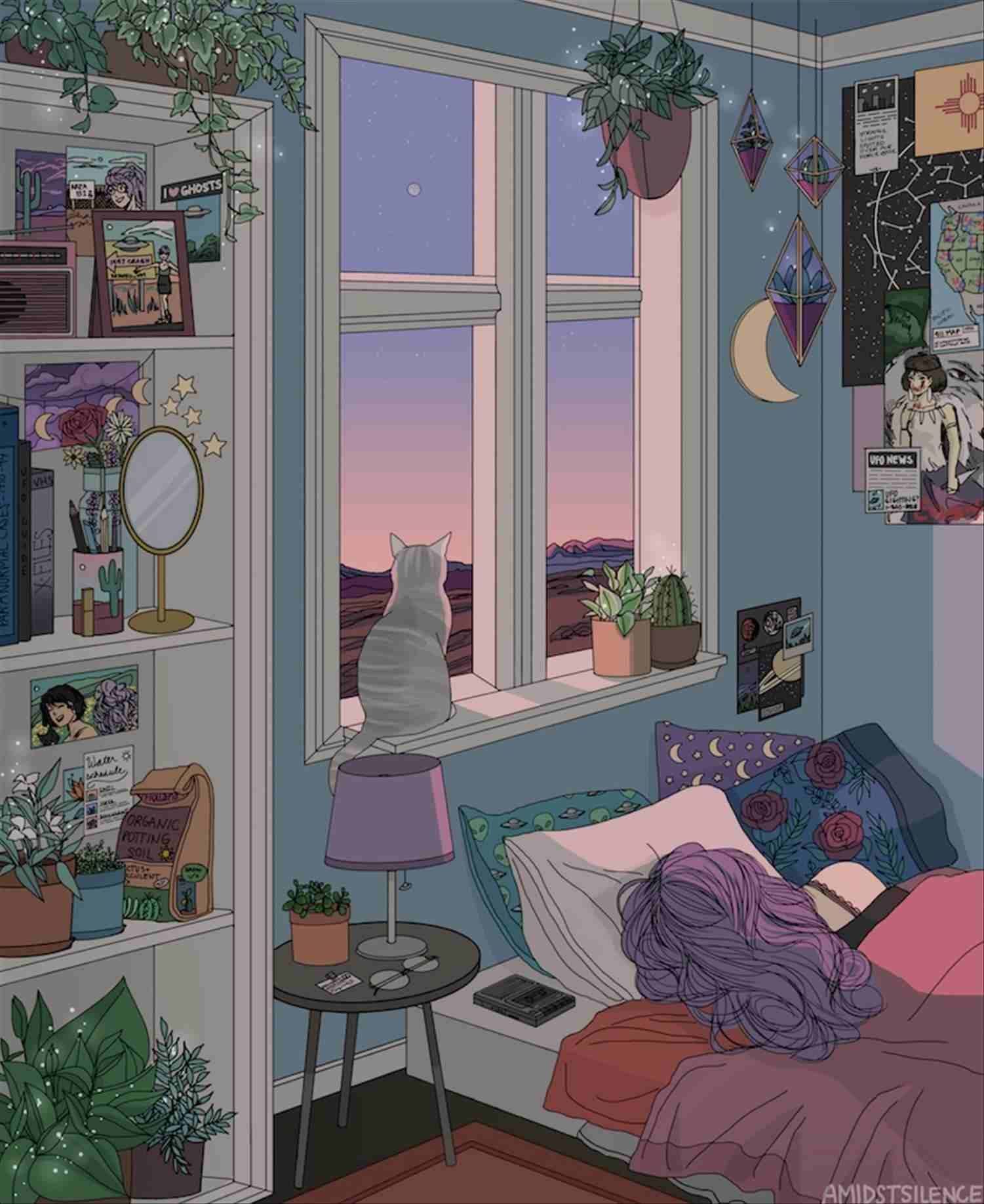 Grunge Bedroom Ideas Tumblr. Cute art, Art inspiration, Aesthetic anime