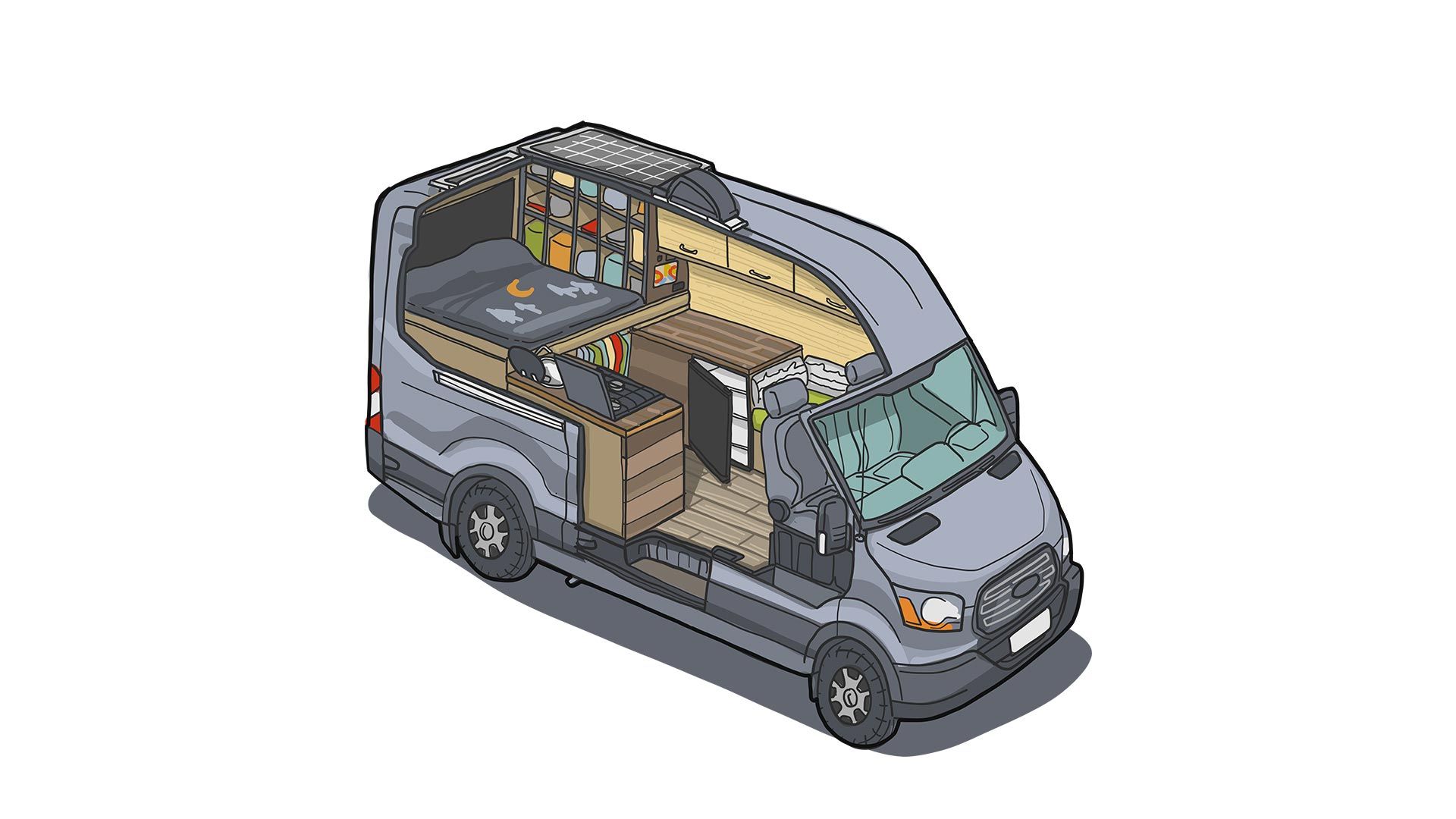 Ford Transit Camper Van DIY Conversion