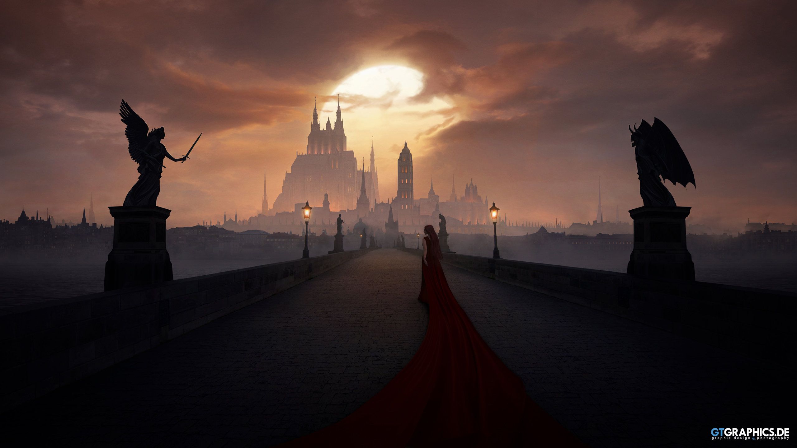 Of Angels and Demons · Wallpaper · GTGRAPHICS