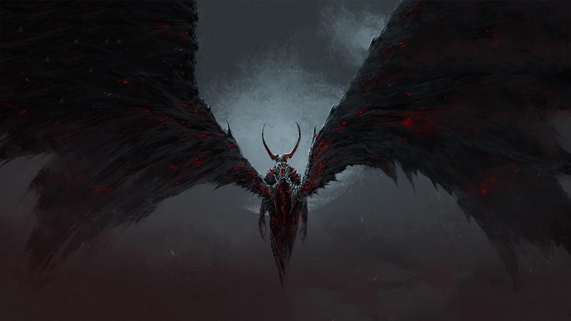HD Scary angel demon Wallpaper