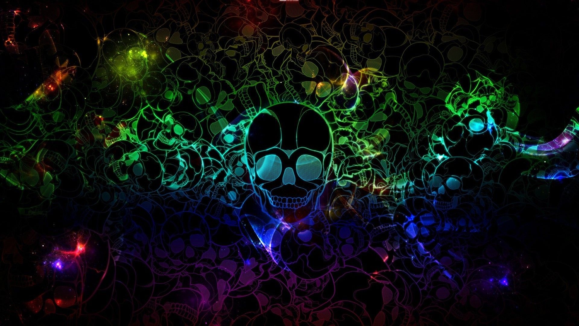 Free download Neon skulls wallpaper 5070 [1920x1080] for your Desktop, Mobile & Tablet. Explore Cool Background Of Skulls. Awesome Skull Wallpaper, Free Skull Wallpaper, Skulls Background and Wallpaper