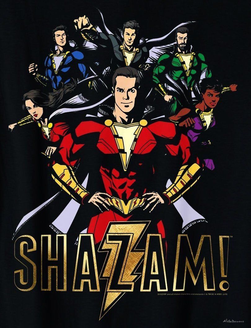 Shazam promo art of the Shazam Family. Shazam dc comics, Captain marvel shazam, Shazam