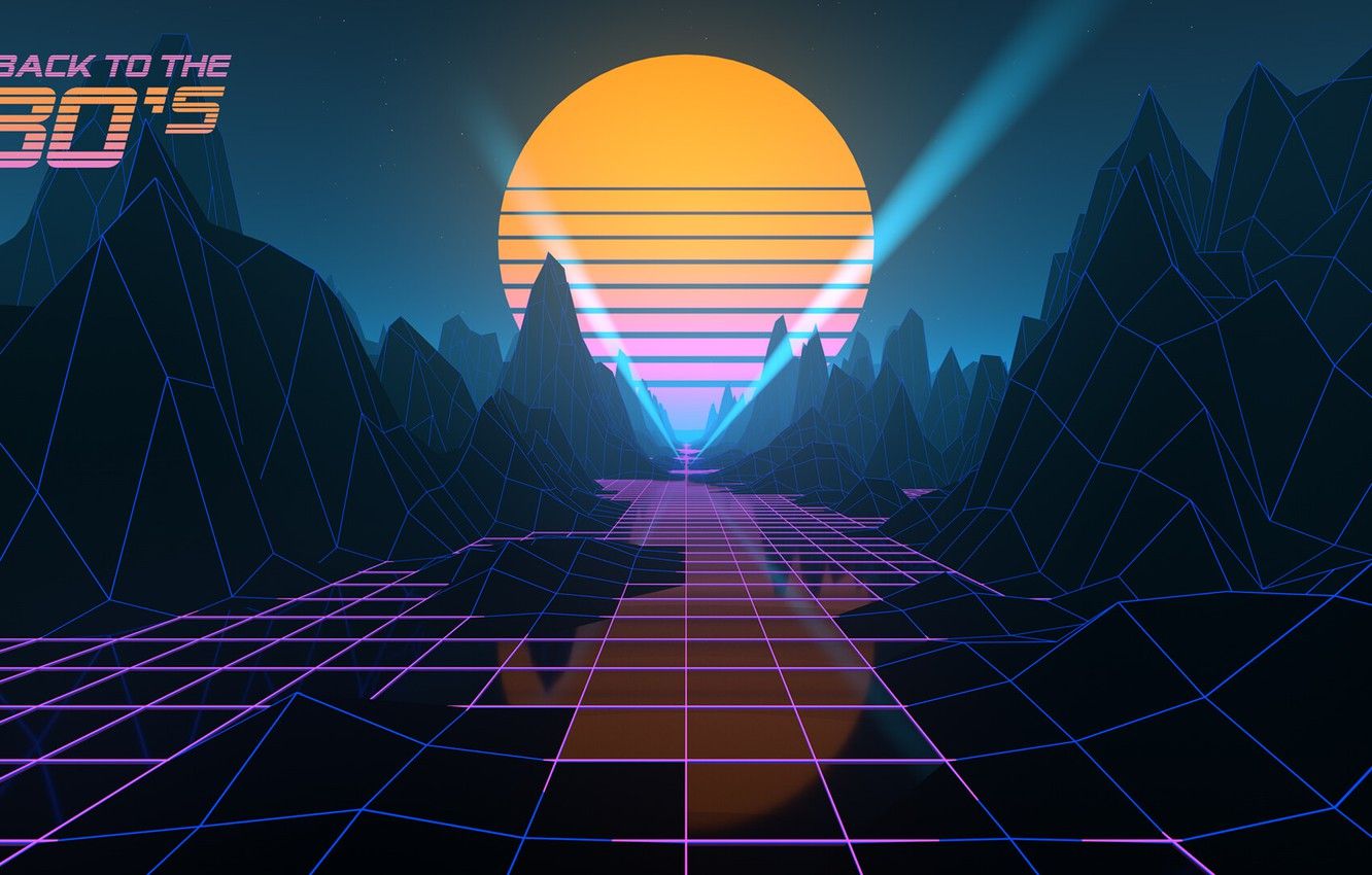 Retro Synth Wallpaper