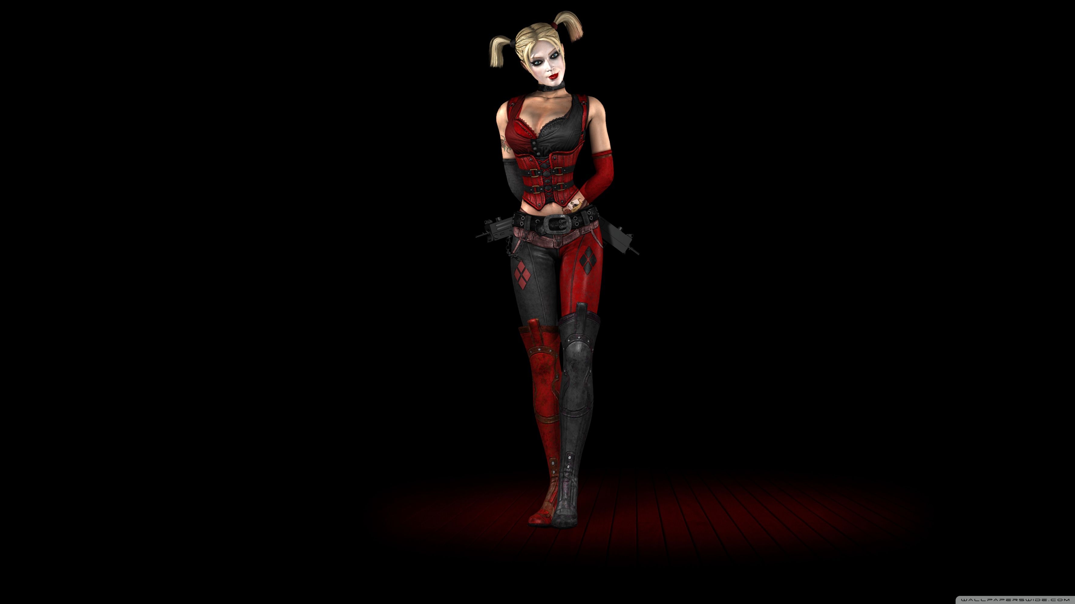 Harley Quinn Batman Arkham City Ultra HD Desktop Background Wallpaper for 4K UHD TV, Tablet