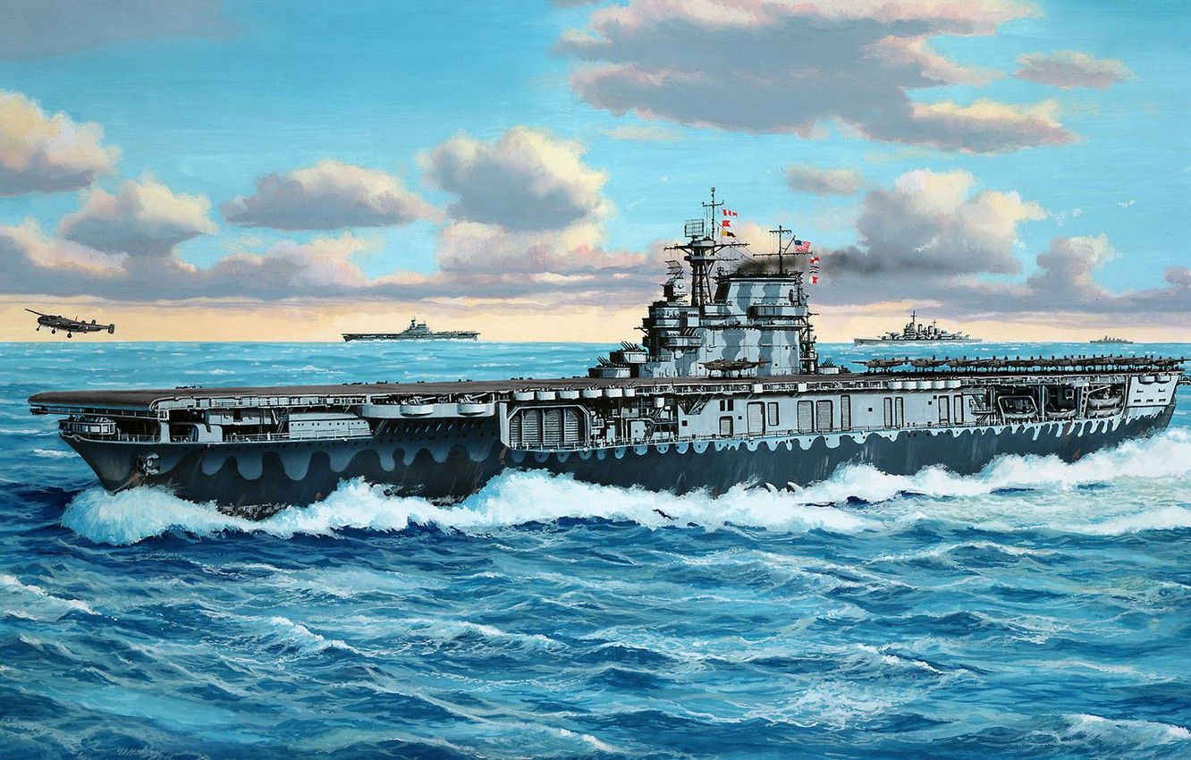 Wallpaper Hornet, US NAVY, CV- USS Hornet, US aircraft carrier of the Yorktown image for desktop, section оружие