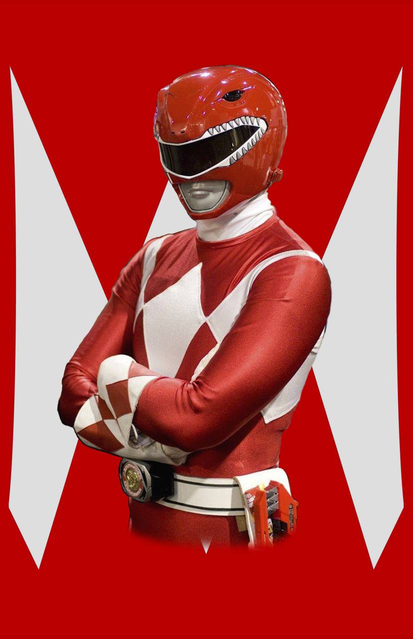 mighty morphin power rangers red ranger wallpaper