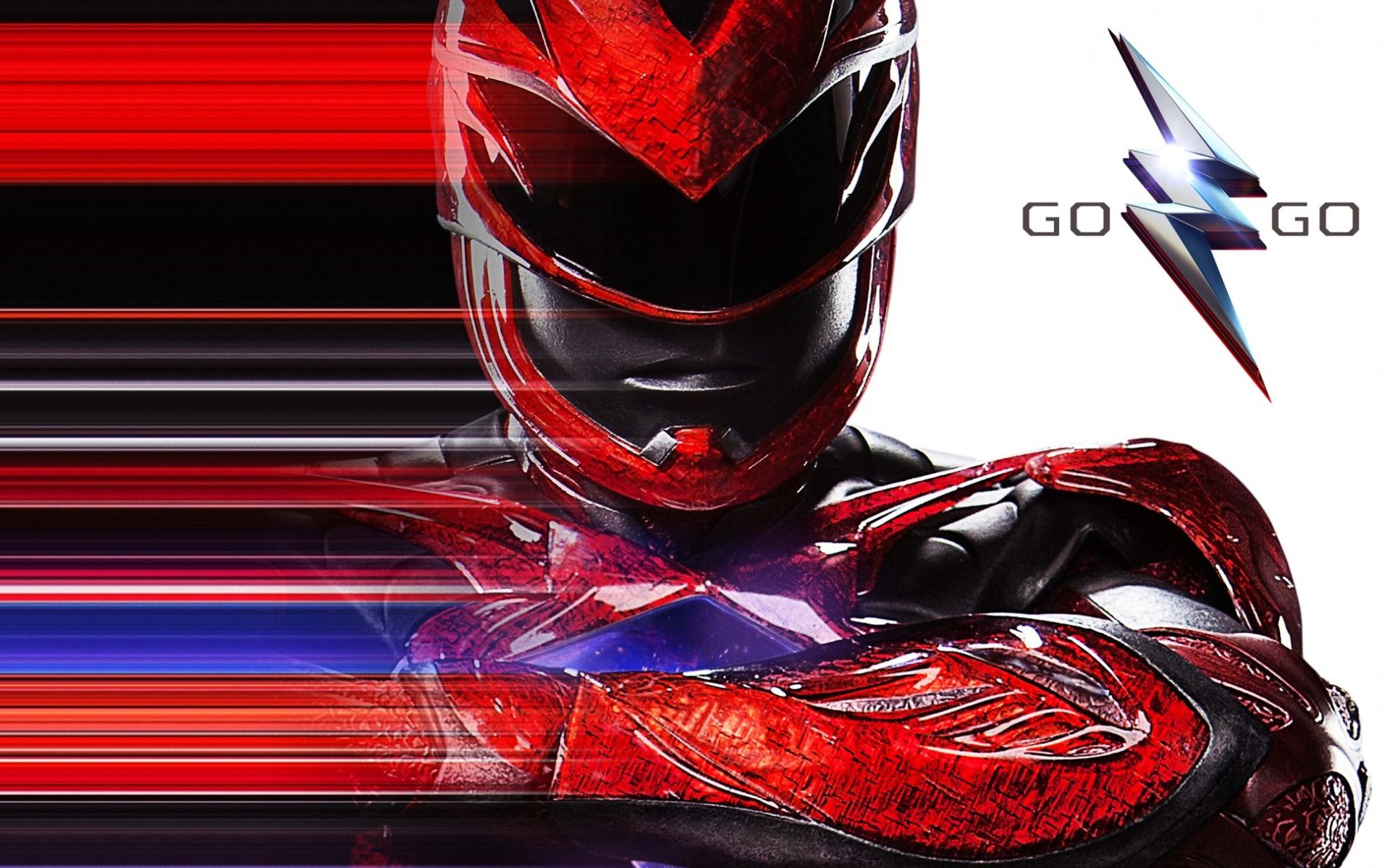 Red Power Rangers Solo Poses Rangers Wallpaper Phone