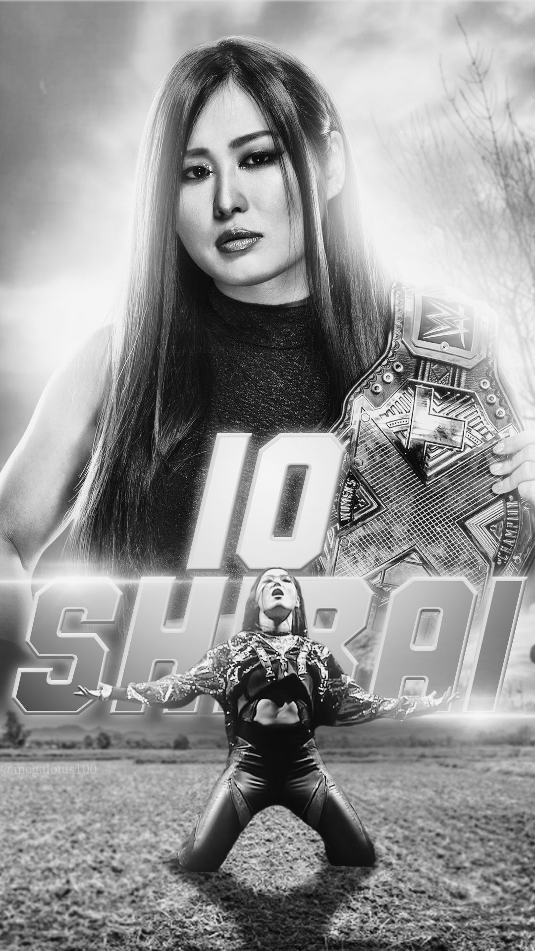 A wallpaper that I did for the new NXT Womens Champion, Io Shirai!