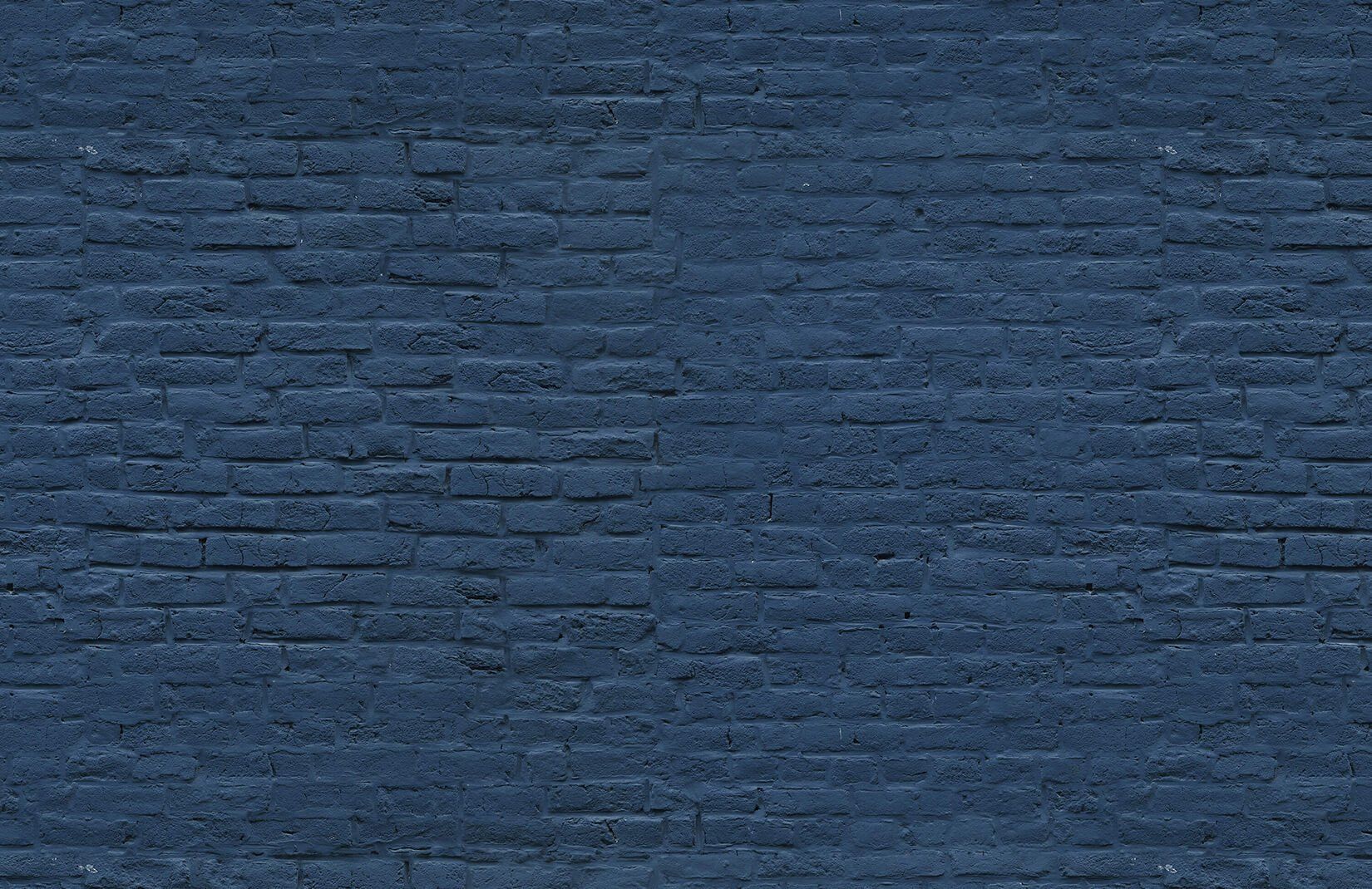 Deep Blue Brick Wallpaper Mural