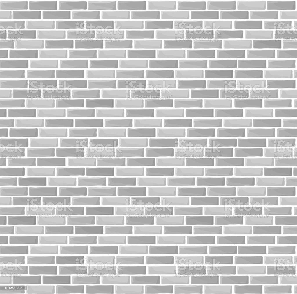 Gray Brick Wall Texture Vector Seamless Architectural Pattern For Background Wallpaper Wrapping Stock Illustration Image Now