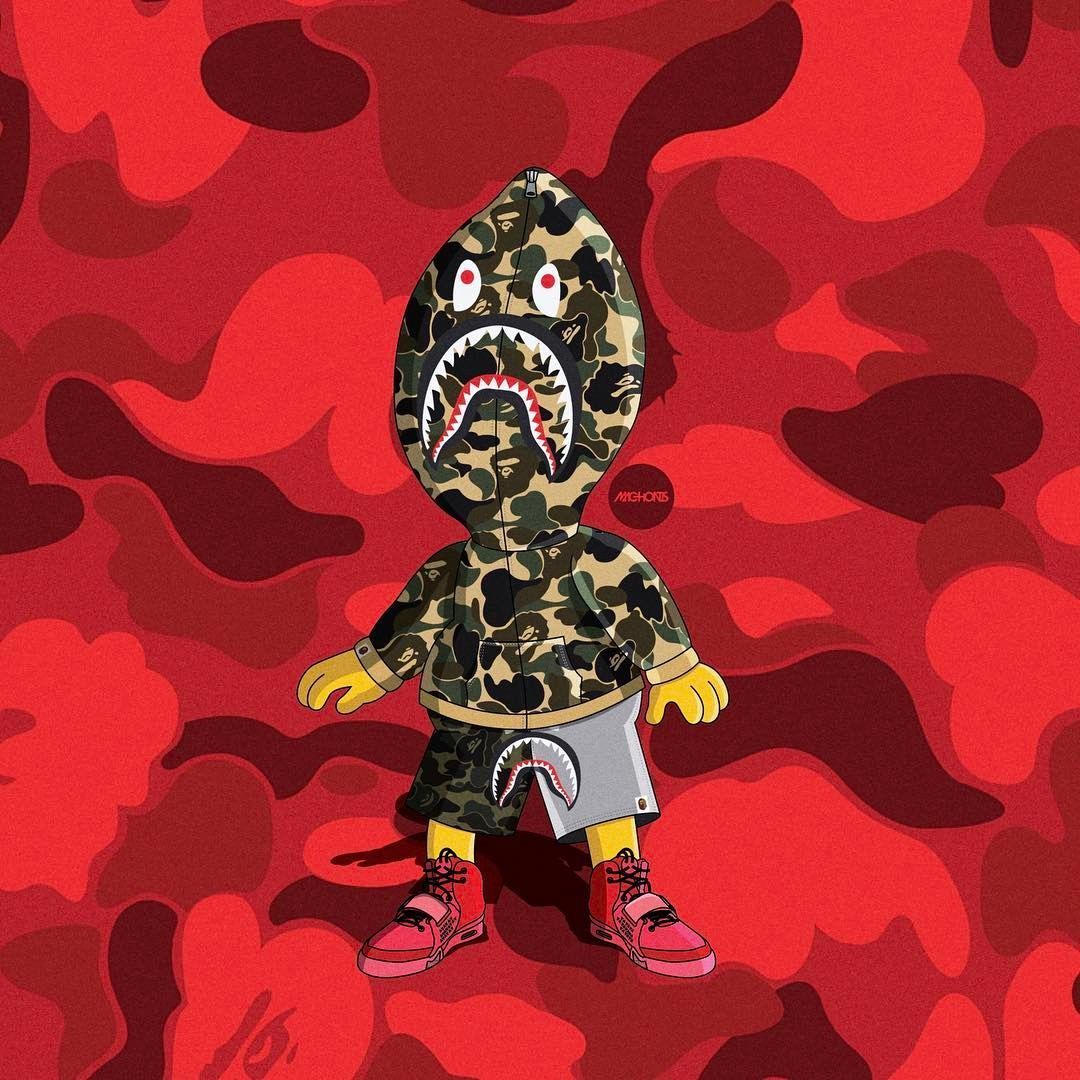 Bape Bart Wallpaperwallpaperafari.com