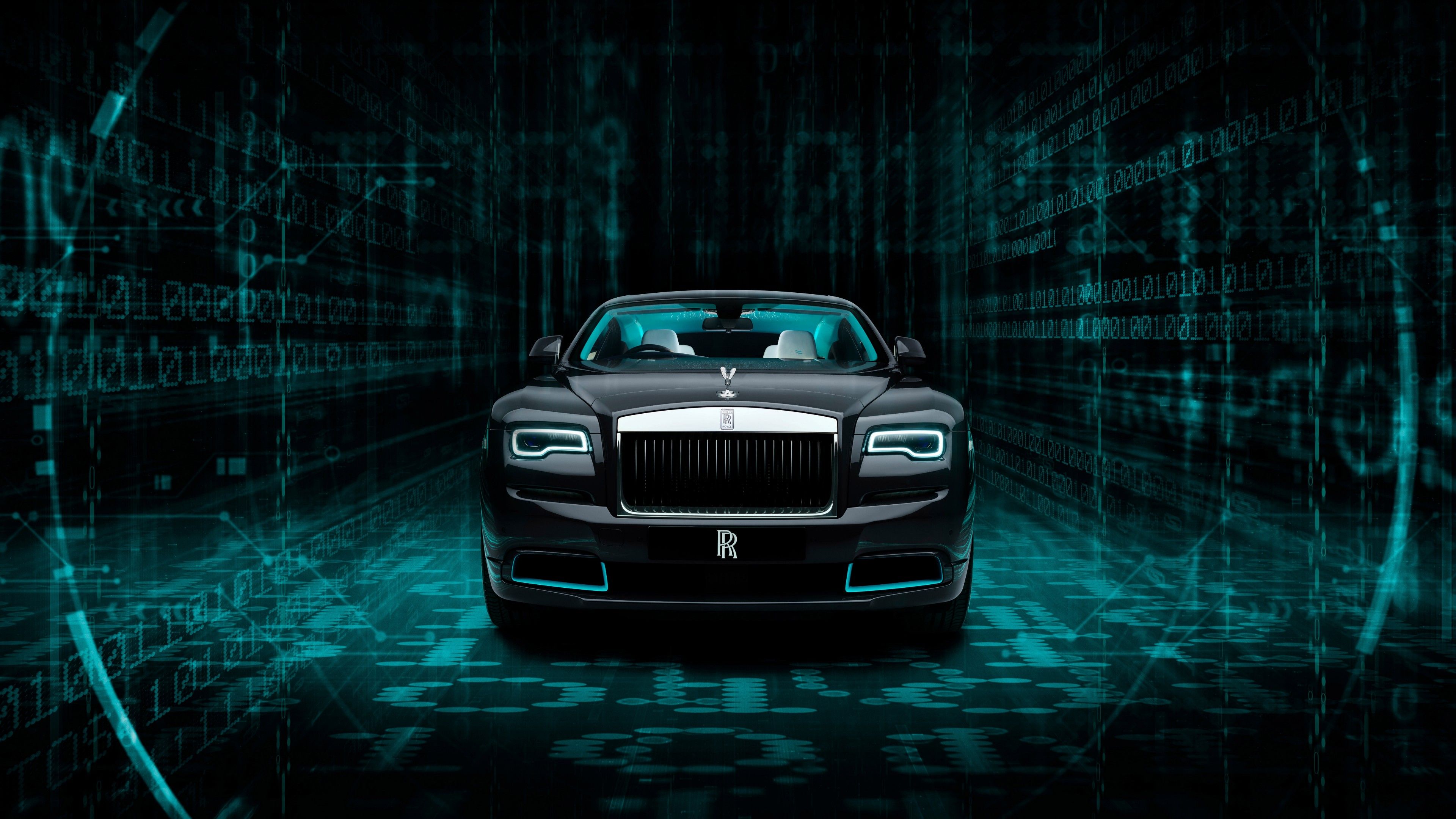 Rolls Royce Wraith Kryptos Collection 4K Wallpaper, 5K, 8K, Black Dark