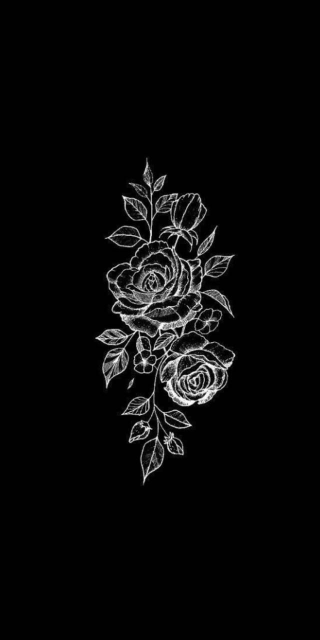 Black Rose Aesthetic Desktop Wallpaper