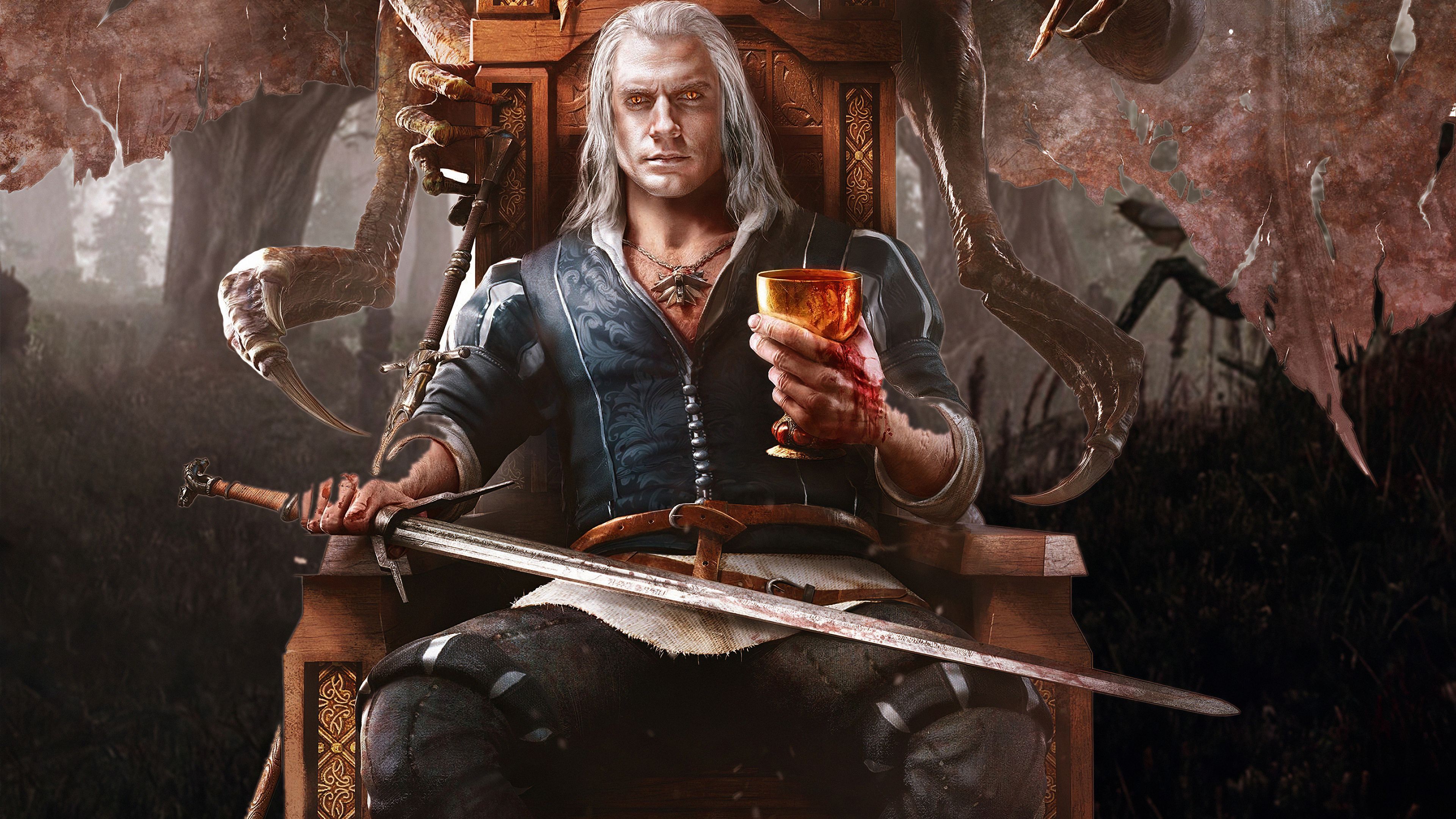 Wicther Henry Art The Witcher HD wallpaper, The Witcher background HD 4k, The Witcher 4k wallpaper. HD wallpaper, The witcher, Art