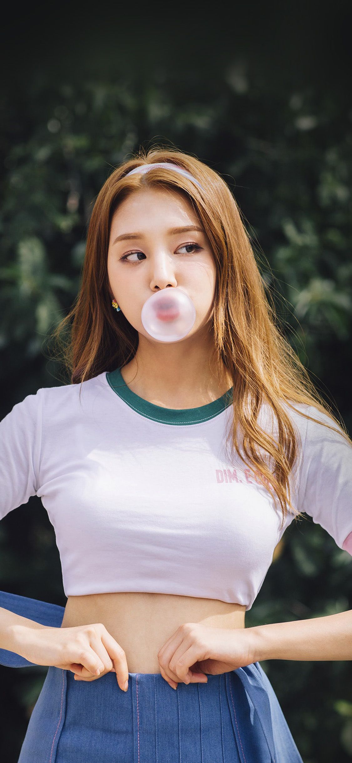 bubble girl kpop cute