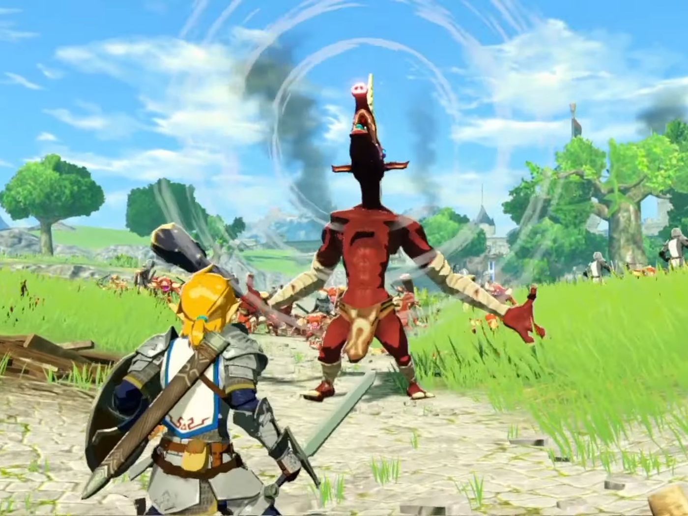 Breath of the Wild's map, compared to Age of Calamity's trailer