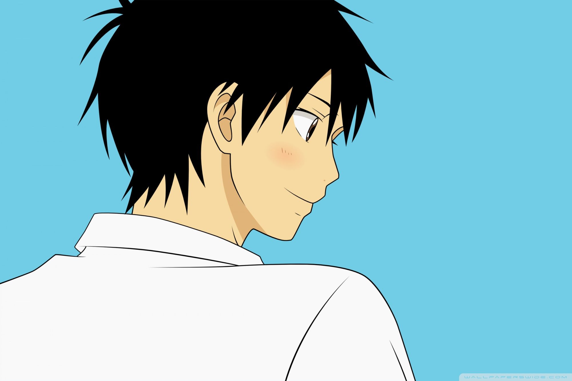 Anime Guy With Black Hair Ultra HD Desktop Background Wallpaper for 4K UHD TV, Tablet