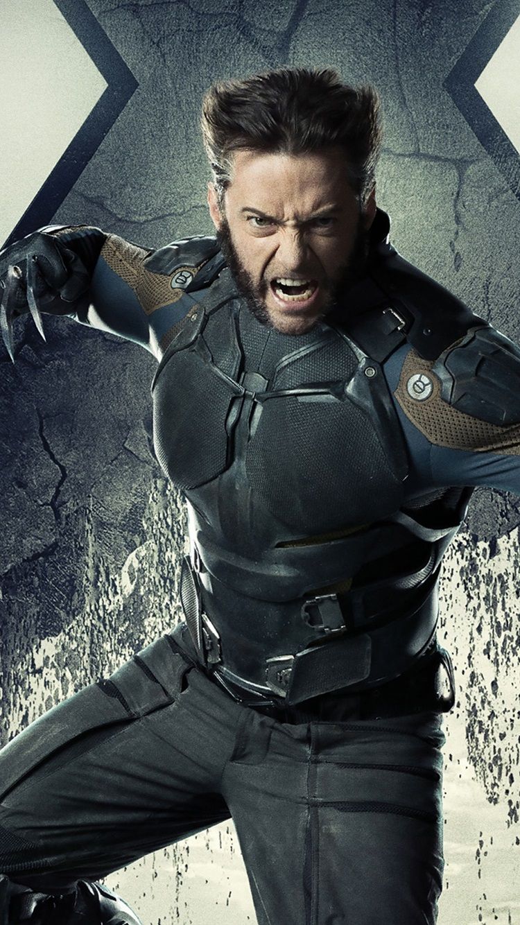 Hugh Jackman, X Men: Days Of Future Past 750x1334 IPhone 8 7 6 6S Wallpaper, Background, Picture, Image