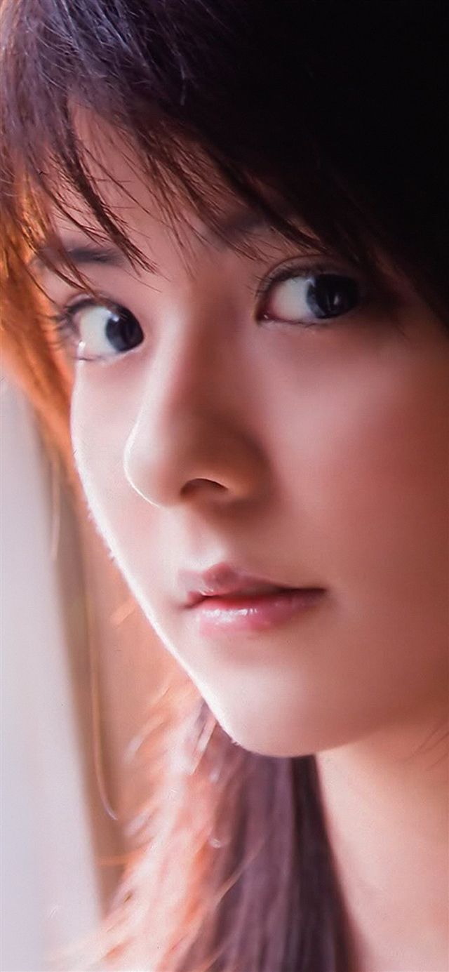 Mina fujii cute girl face iPhone X Wallpaper Free Download