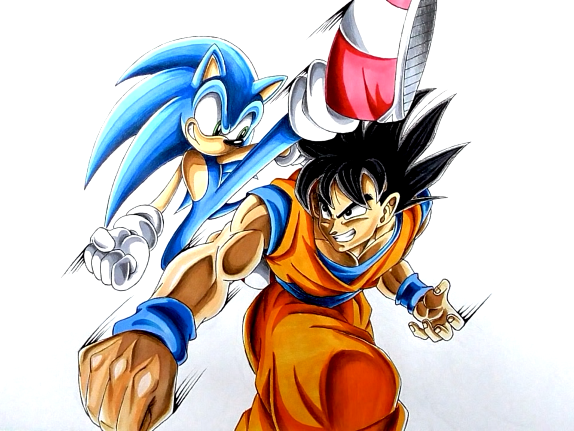 Goku vs. Sonic made