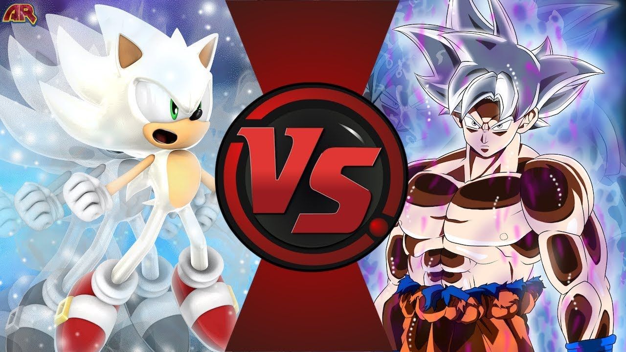 HYPER SONIC vs GOKU (Dragon Ball Super vs Sonic The Hedgehog). Cartoon Fight Animation