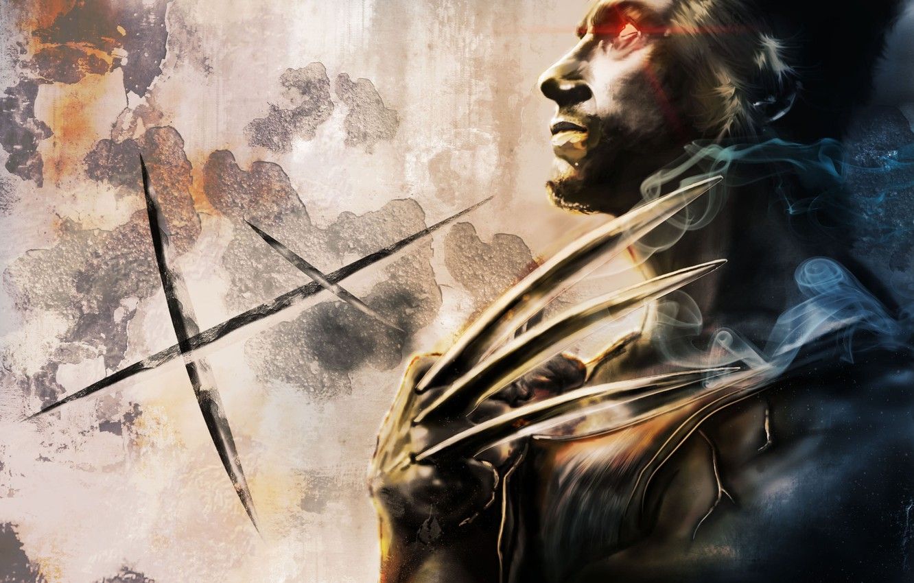 Wallpaper Metal, Wall, Smoke, Art, Claws, X Men, Wolverine, X Men, Bolvin Cheong, Wolverine Image For Desktop, Section фильмы