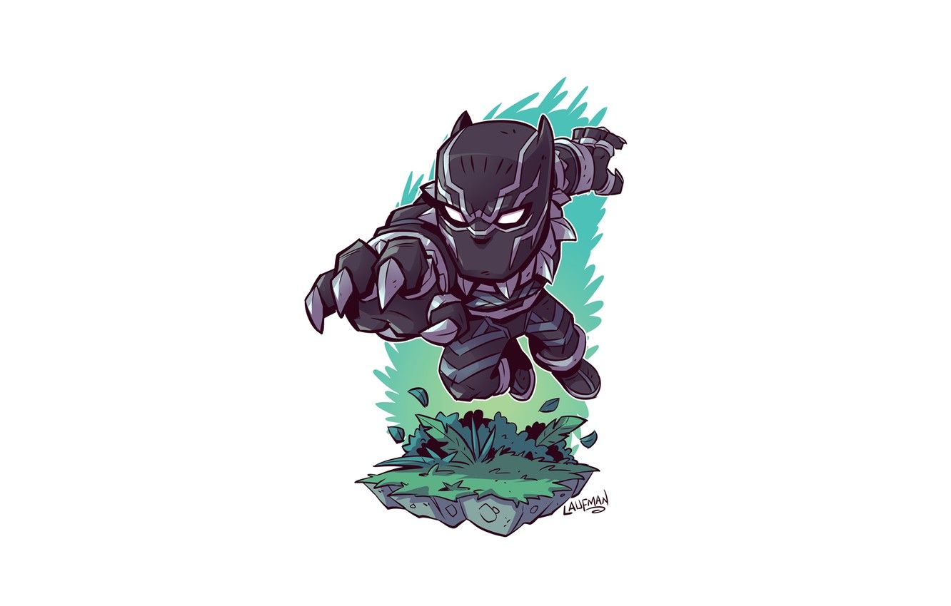 Wallpaper Marvel, Black Panther, Derek Laufman image for desktop, section минимализм