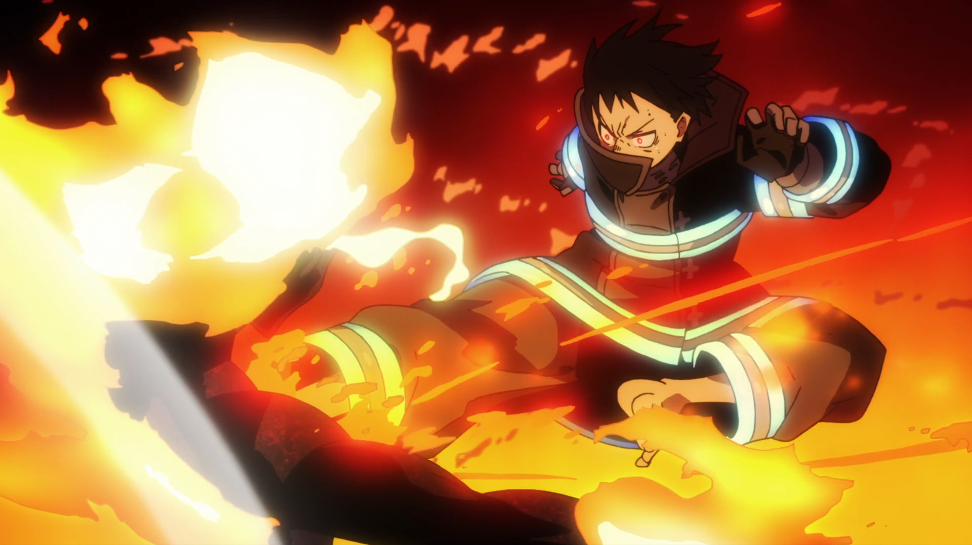 Shinra Kusakabe Flames Fire Force Anime HD 4K Wallpaper #8.476