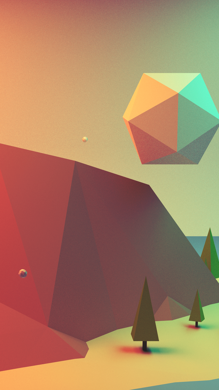 Low poly iPhone wallpaper · Portfolio of designer and coder Rick Waalders. Geometric wallpaper iphone, iPhone wallpaper, Geometric art