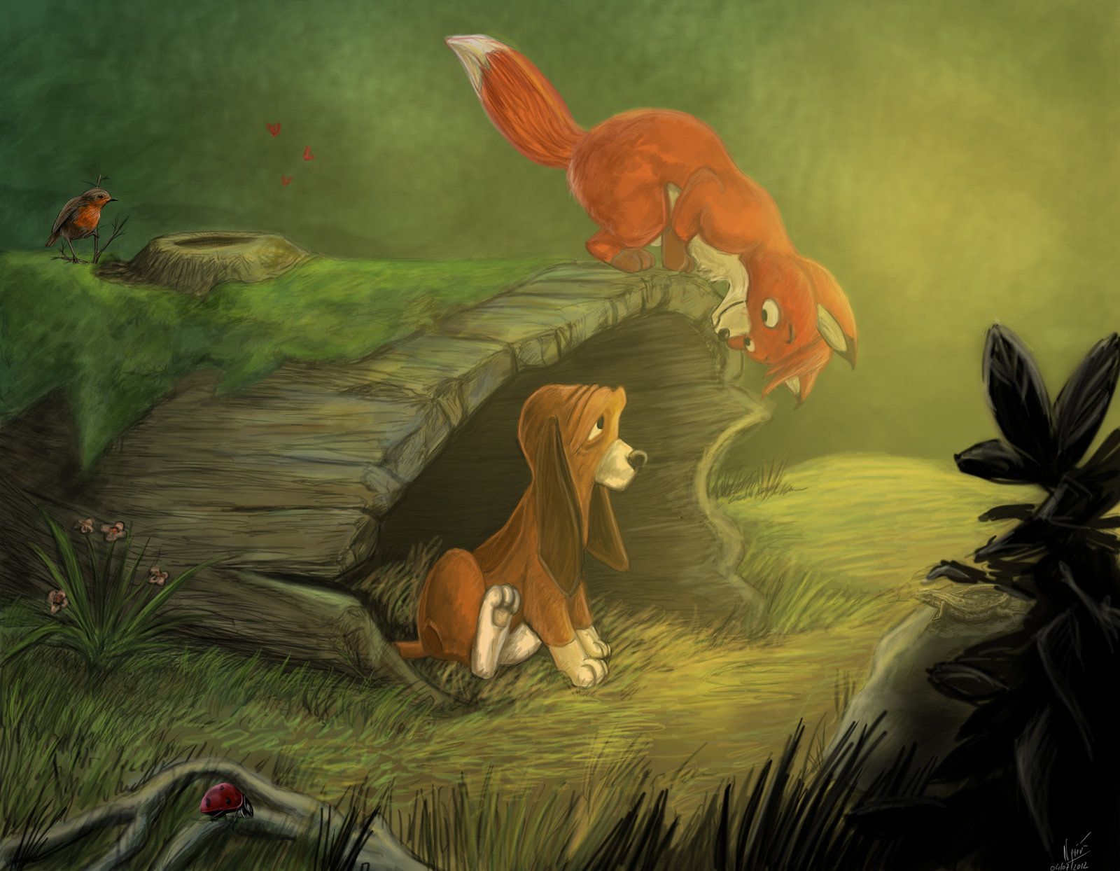 The Fox And The Hound Wallpapers - Wallpaper Cave