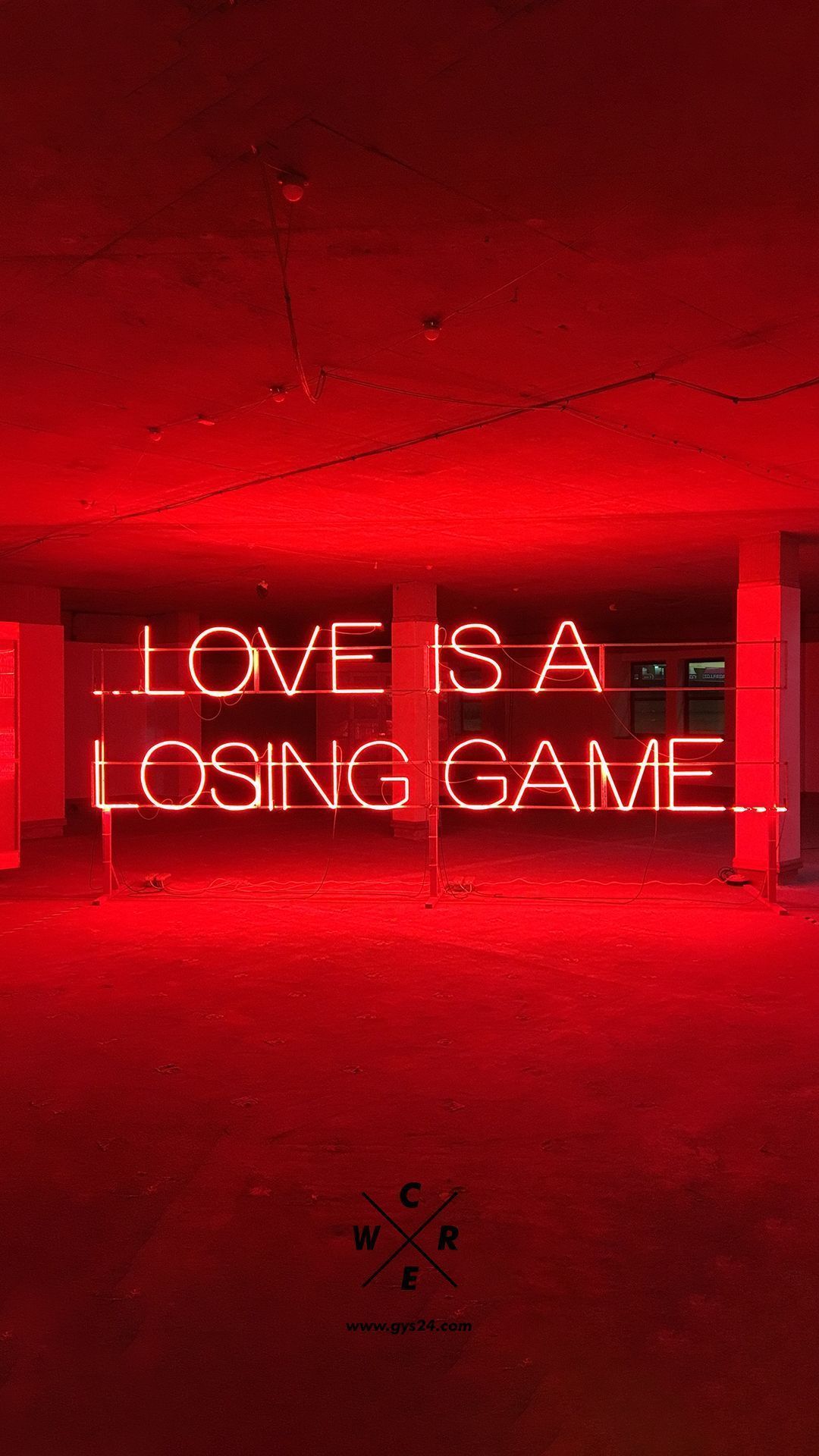 Love is a lost game Wallpaper Not only is solemnly intelligent too#game #intelligent #lost #love #solemnly #wallpaper. Neon quotes, Quote aesthetic, Red aesthetic
