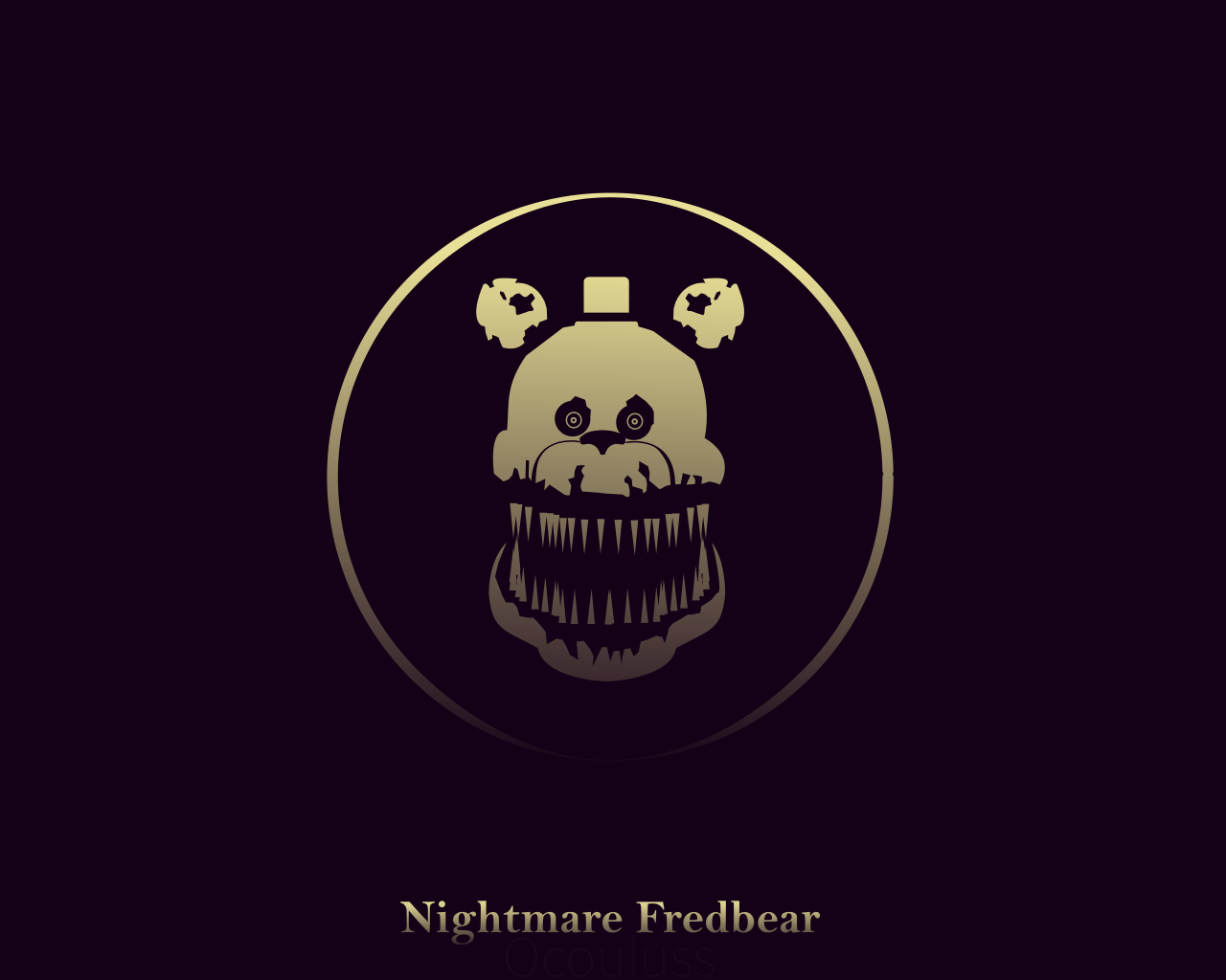 Nightmare Fredbear Wallpaper [1280x1024]