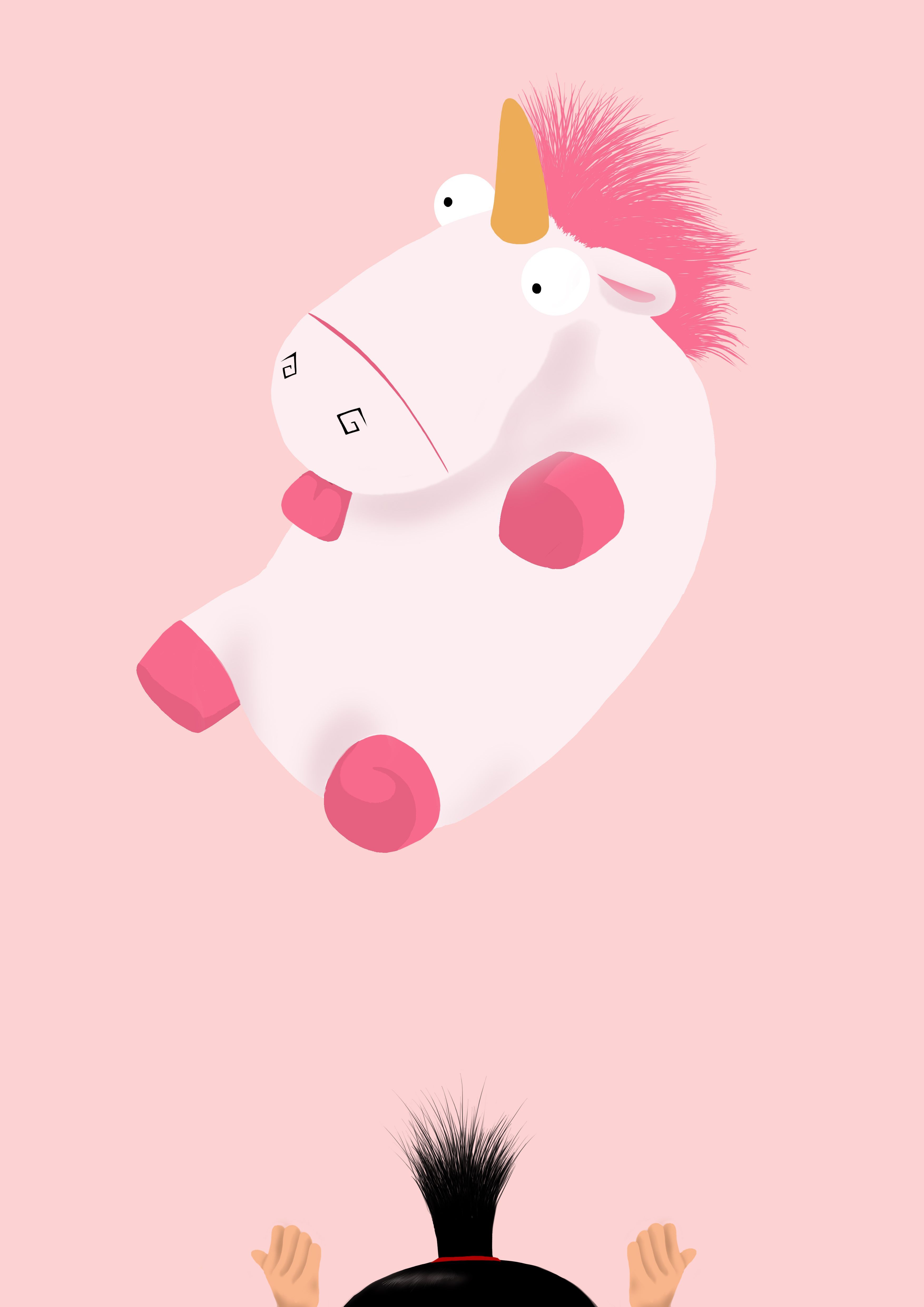 The fluffy unicorn. Wallpaper bonitos, Papel de parede fofo disney, Papel de parede disney