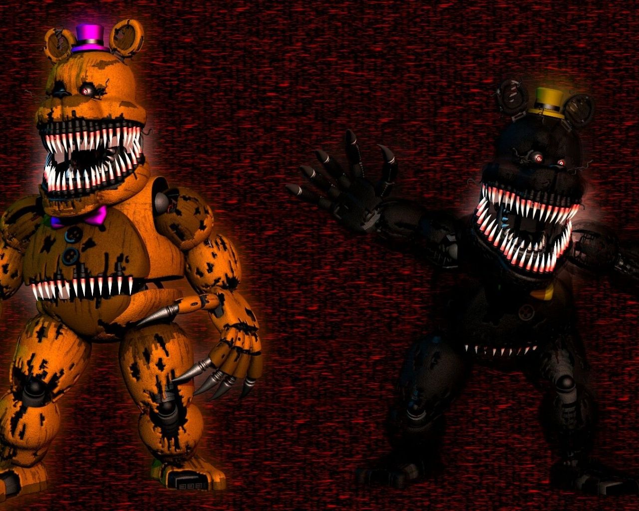 Картинки кошмарного фредди из fnaf 4