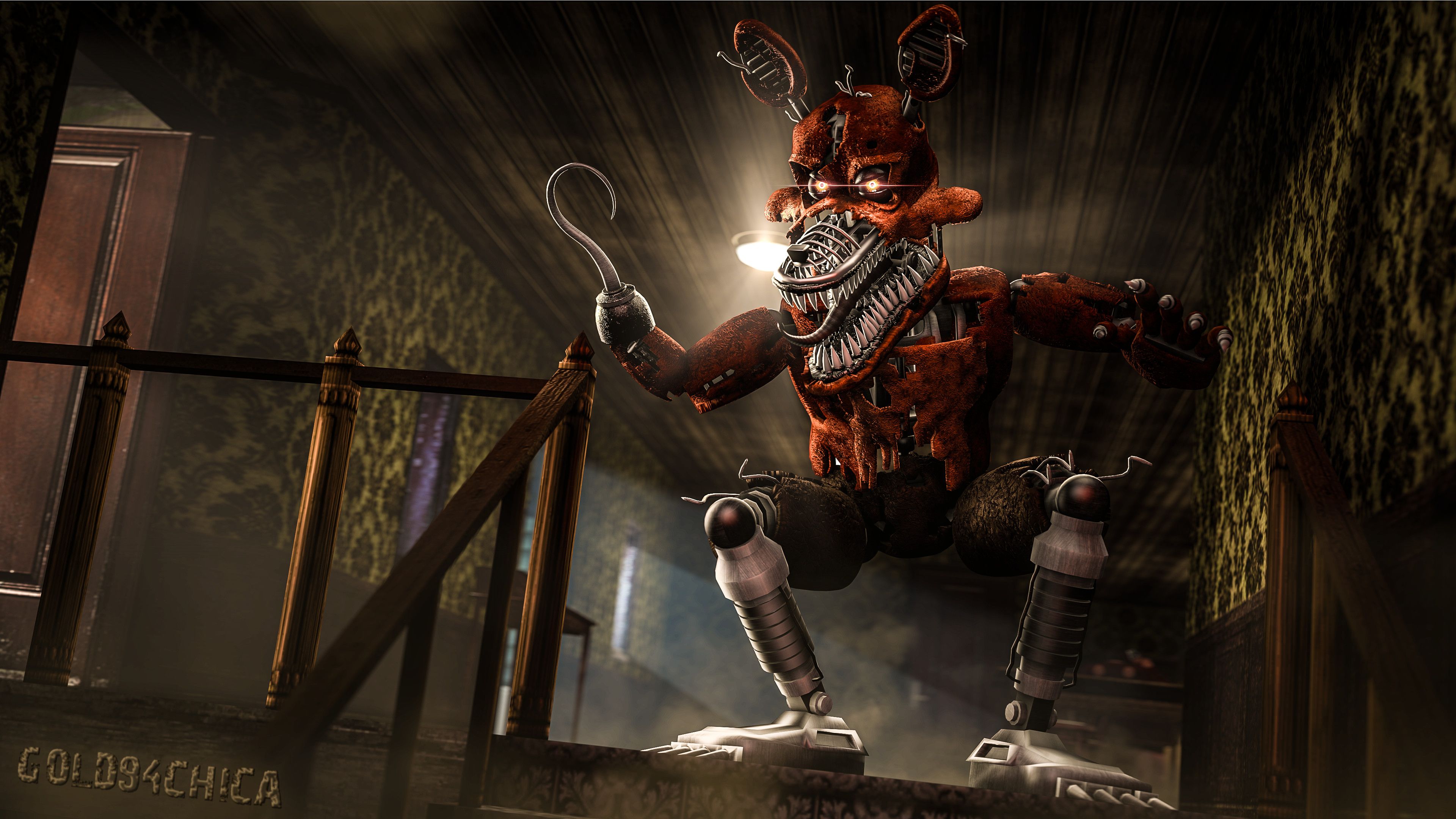 Jack-O-Glamrock Wilzy on Game Jolt: Fnaf: Nightmare Wallpaper