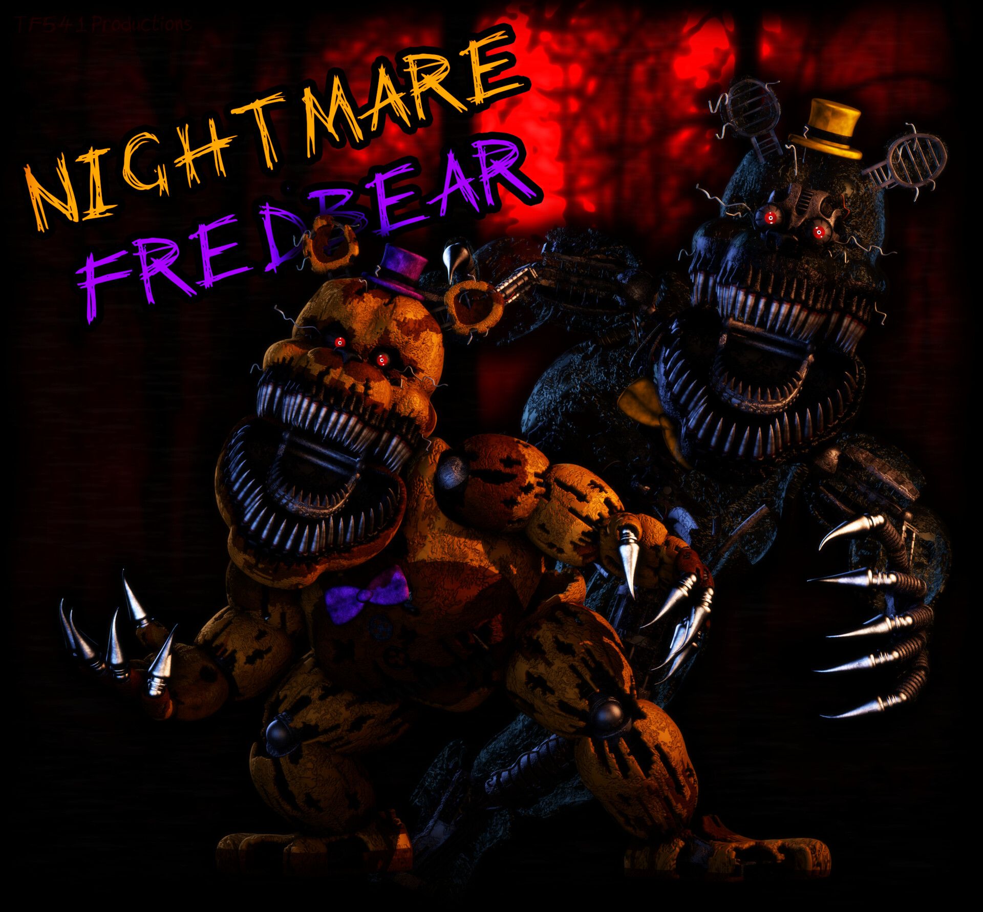 FNaF 4 Nightmare Fredbear Wallpaper : r/fivenightsatfreddys