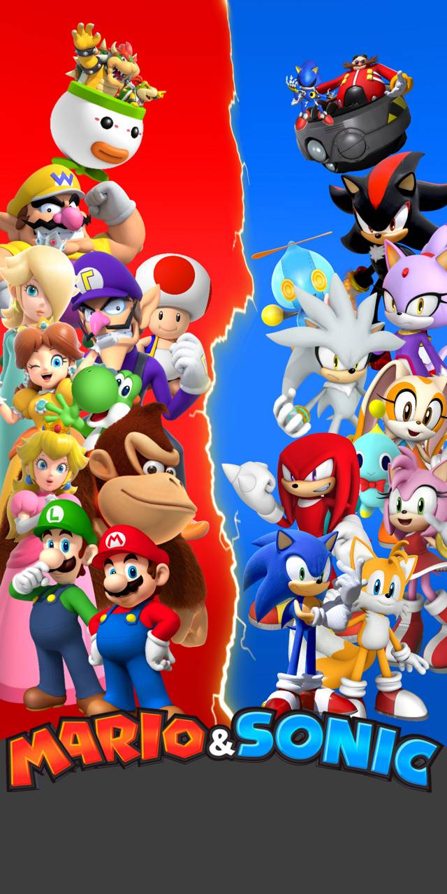 Mario and Sonic wallpaper