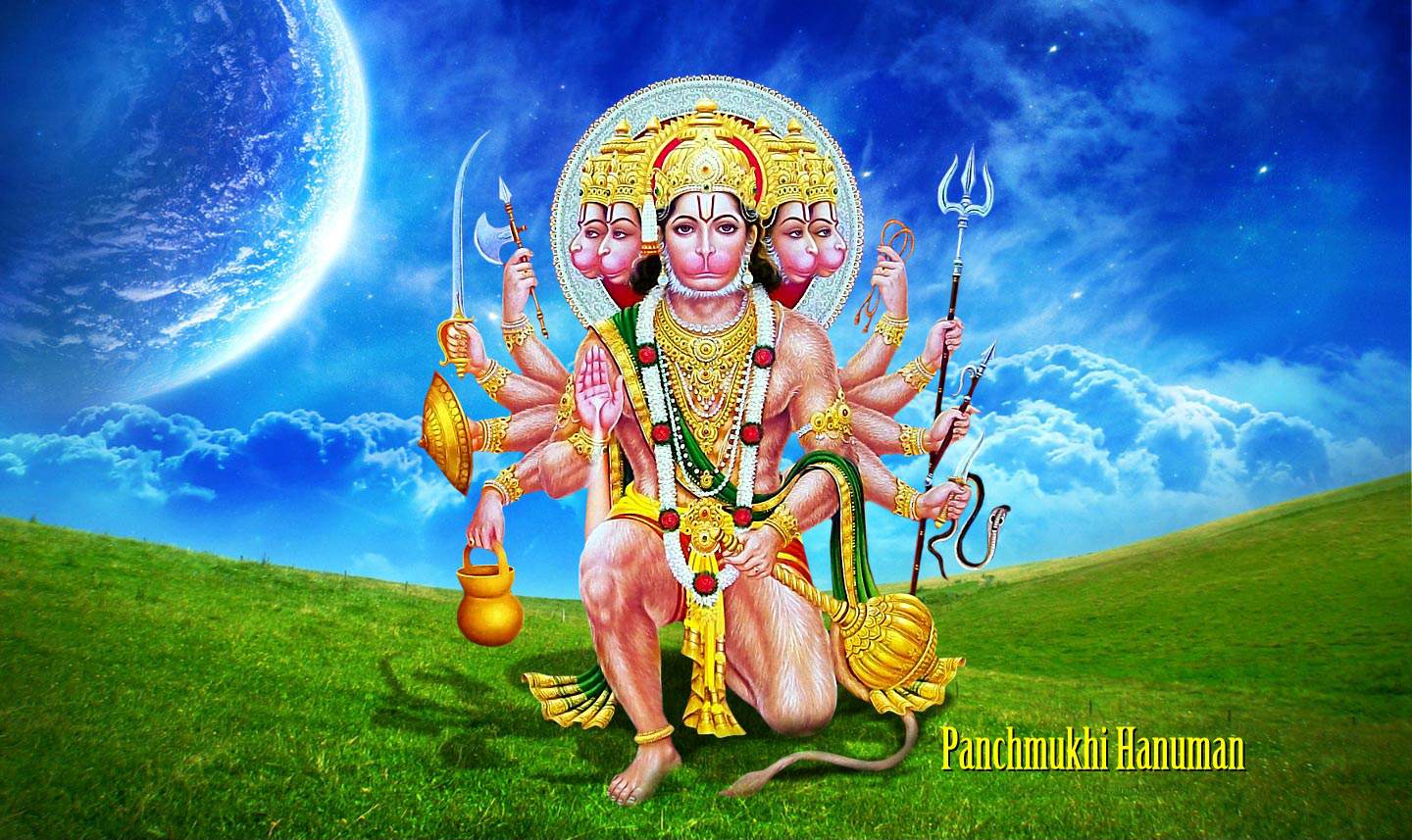 Lord Hanuman mahavir lord hanuman animated image with attack.