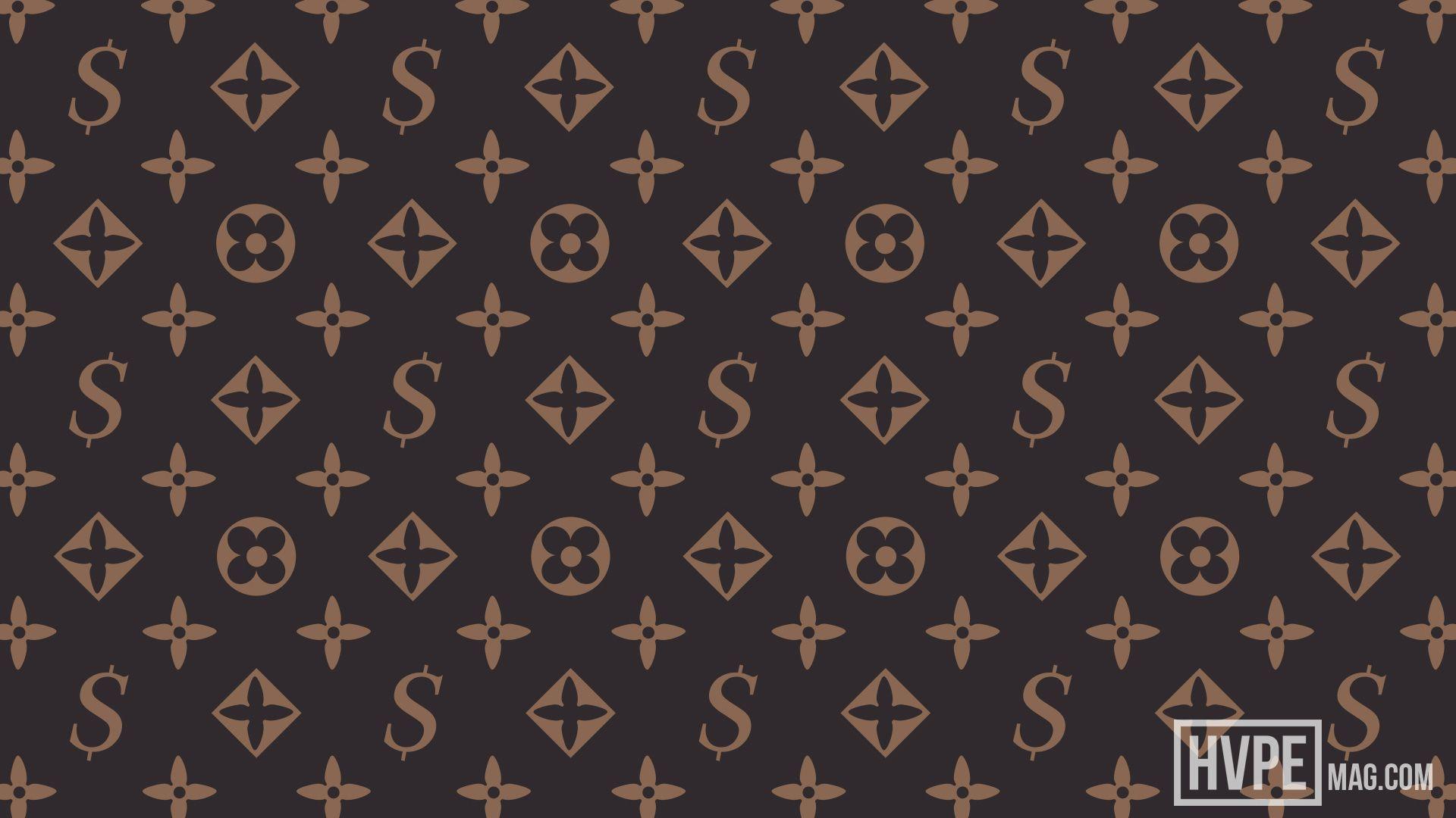 wallpaper supreme louis vuitton pattern